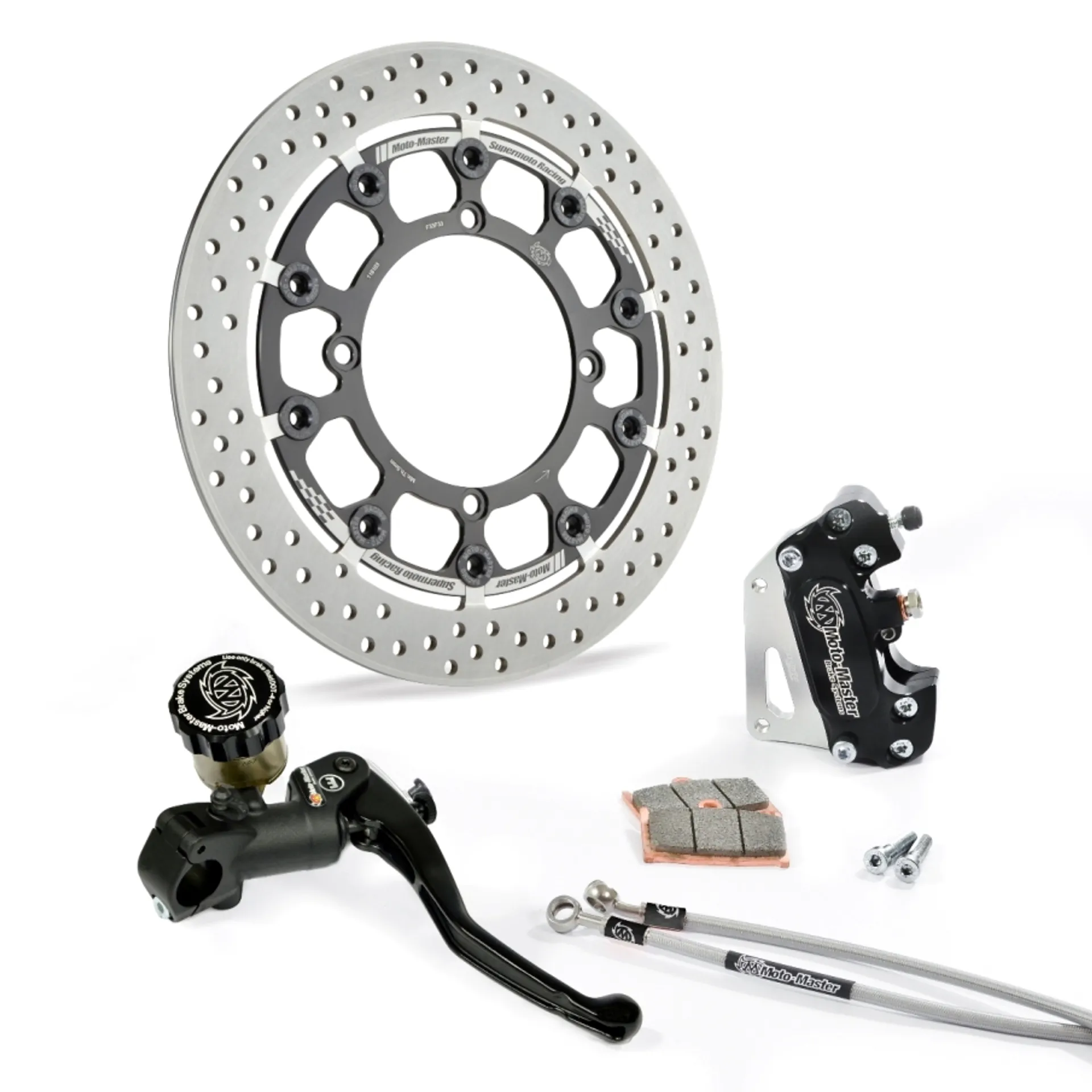 Motomaster Kit Supermoto Racing Kawasaki: KXF, KX 320mm Halo T-Floater disc - Moto-Master - Motocross Parts
