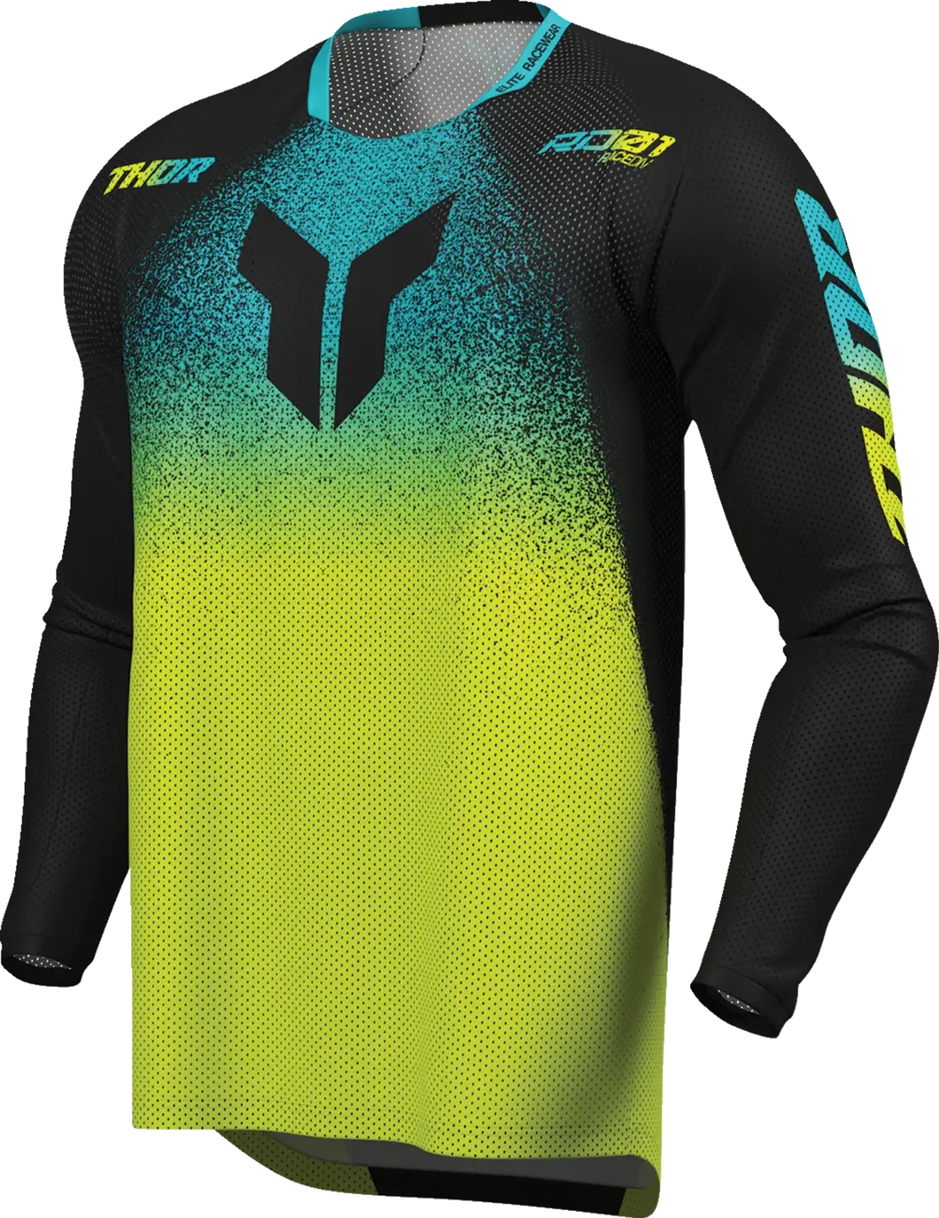 Thor Launchmode Air Jersey - Darkside Black/Acid - Thor