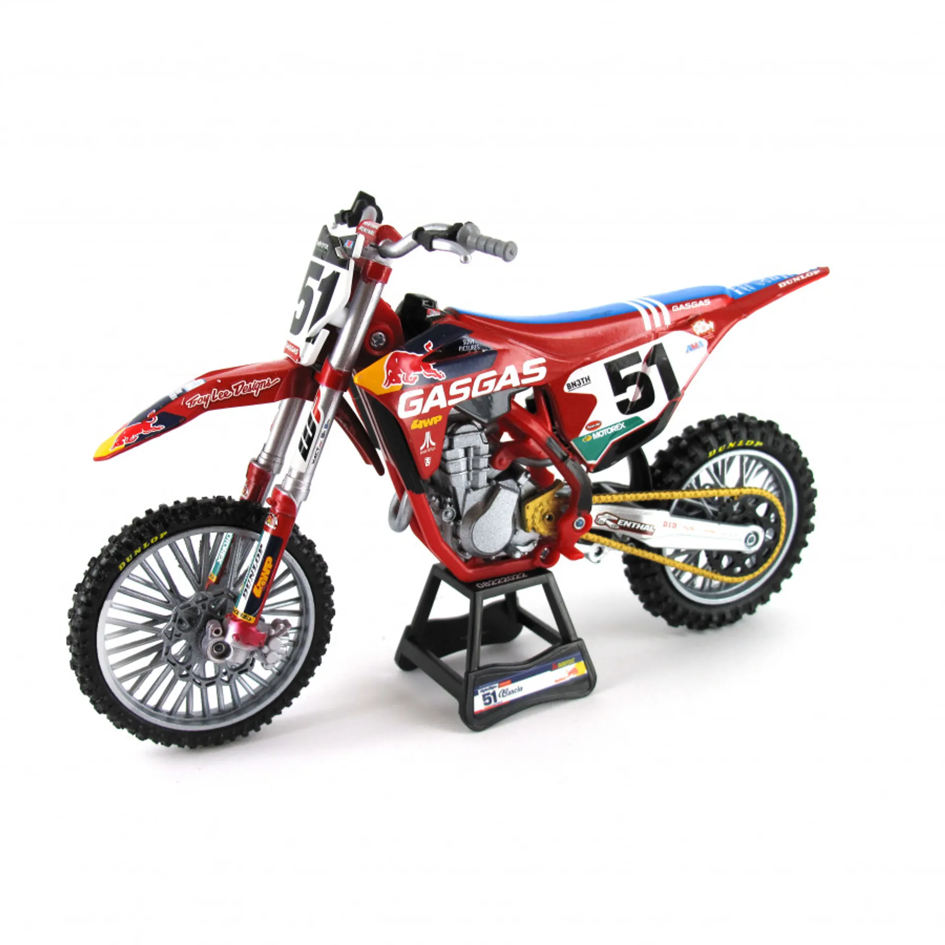 TROYLEE DESIGNS RedBull GASGAS MC450 Justin Barcia 1:12 toy dirt bike - New-Ray - Motocross Parts