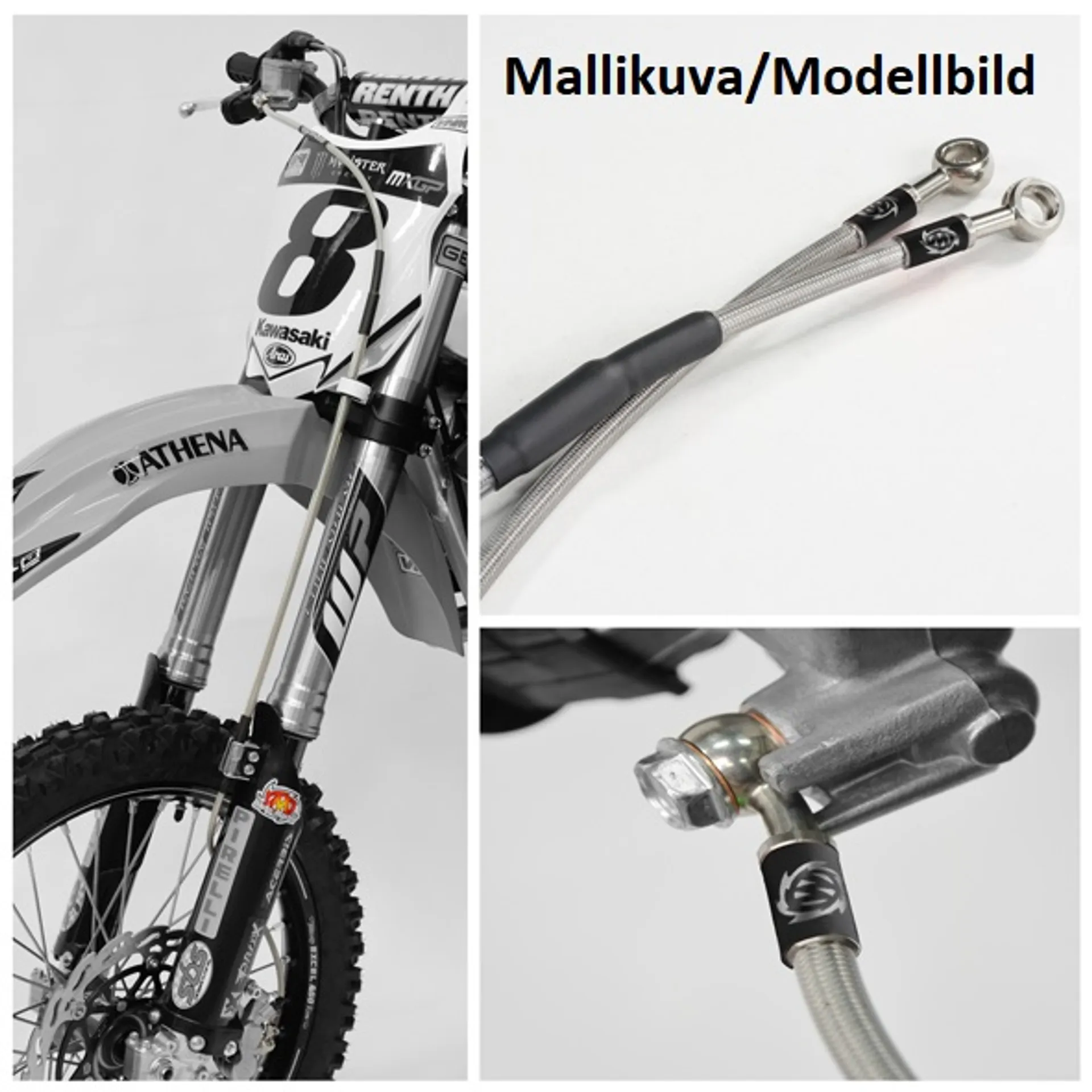 Moto-Master Brakehose front KTM, Husqvarna: Cross - Moto-Master - Motocross Parts