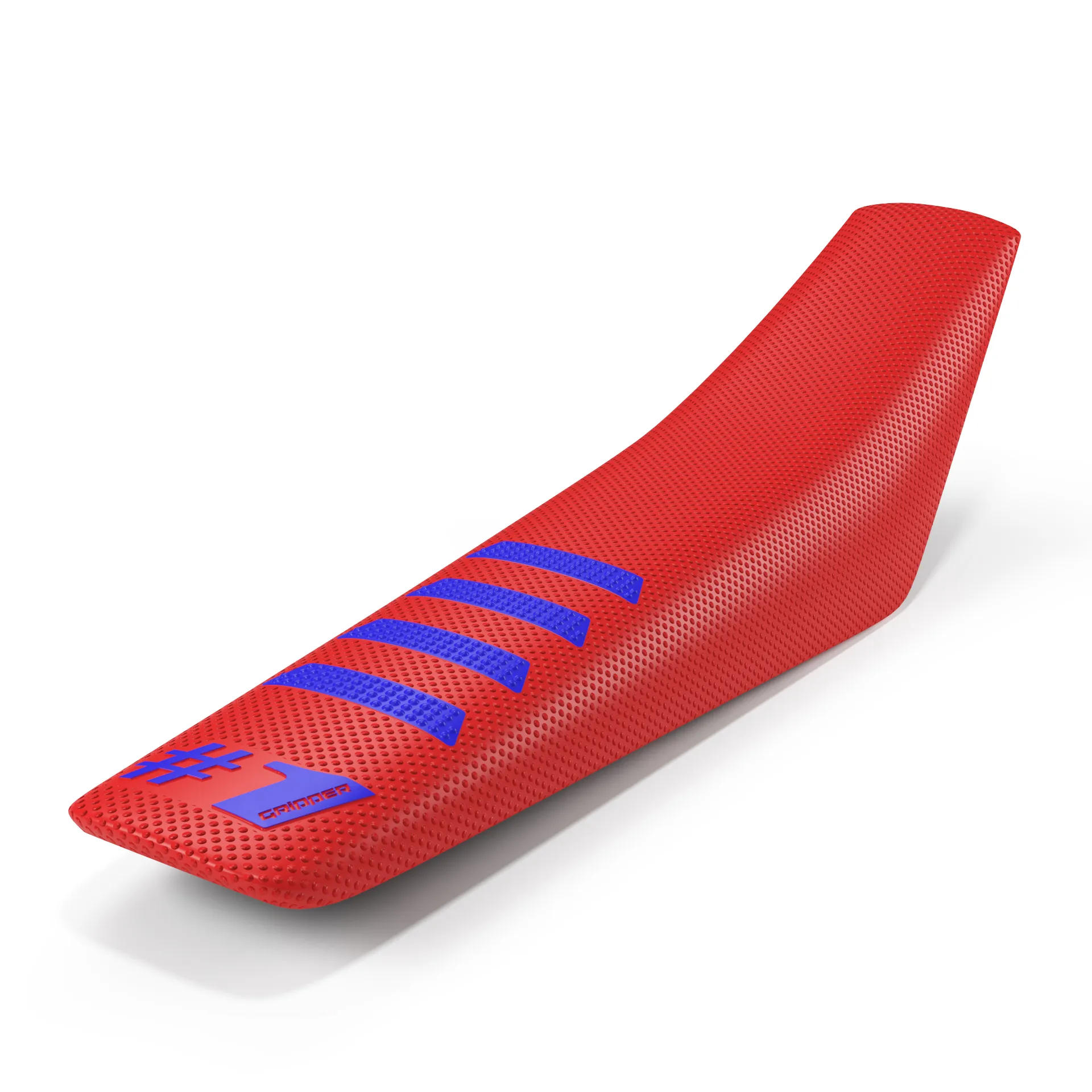 ONEGRIPPER Sædebetræk – RIBBET – Rød/Blå - OneGripper - Motocross Parts