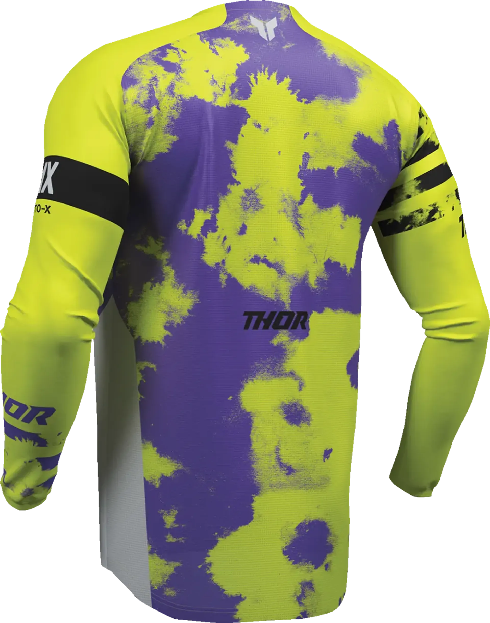 Thor Youth Launchmode Bleach Jersey - Grå/Acid - Thor