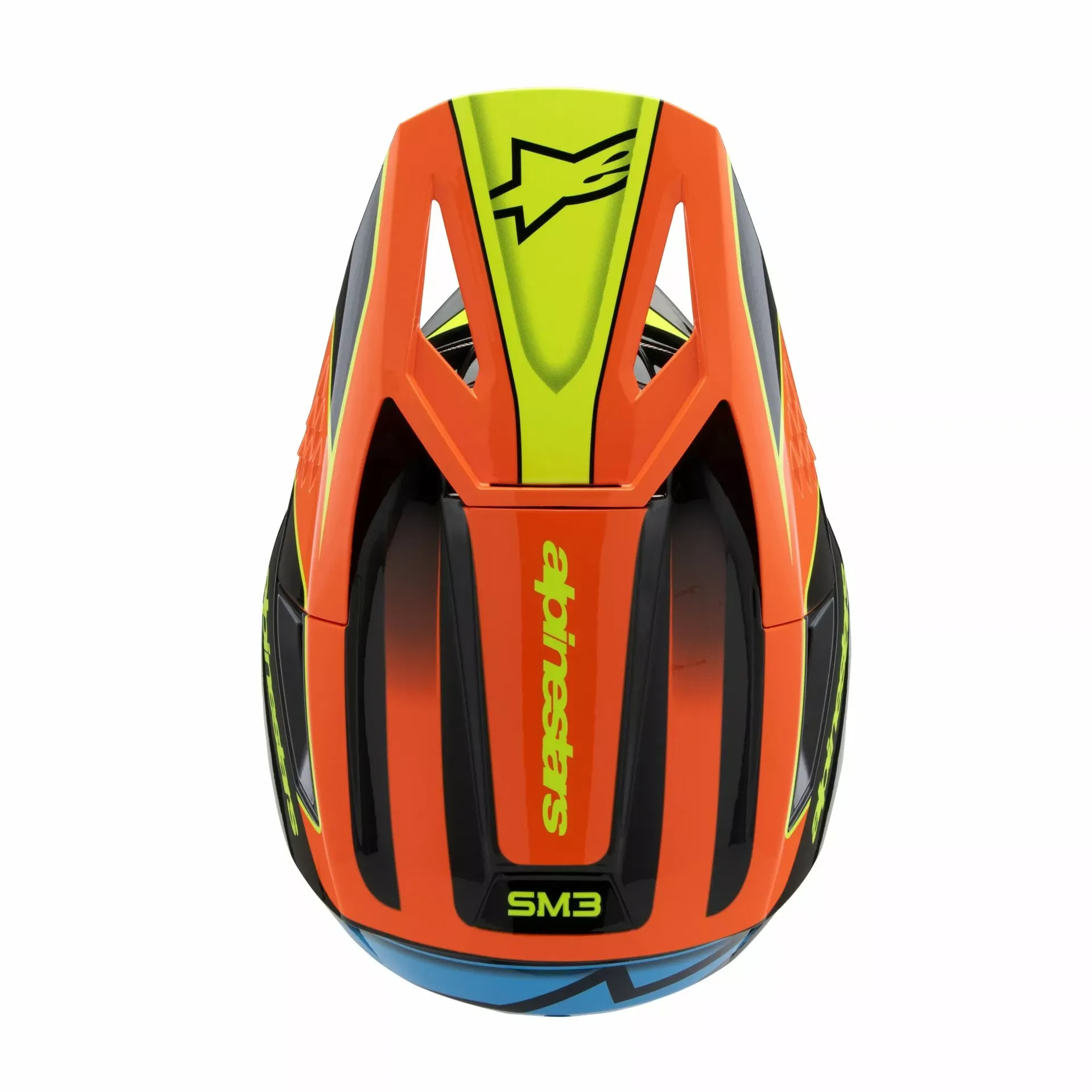 Alpinestars SM3 Børnehjelm - Fray sort/orange/gul - Alpinestars