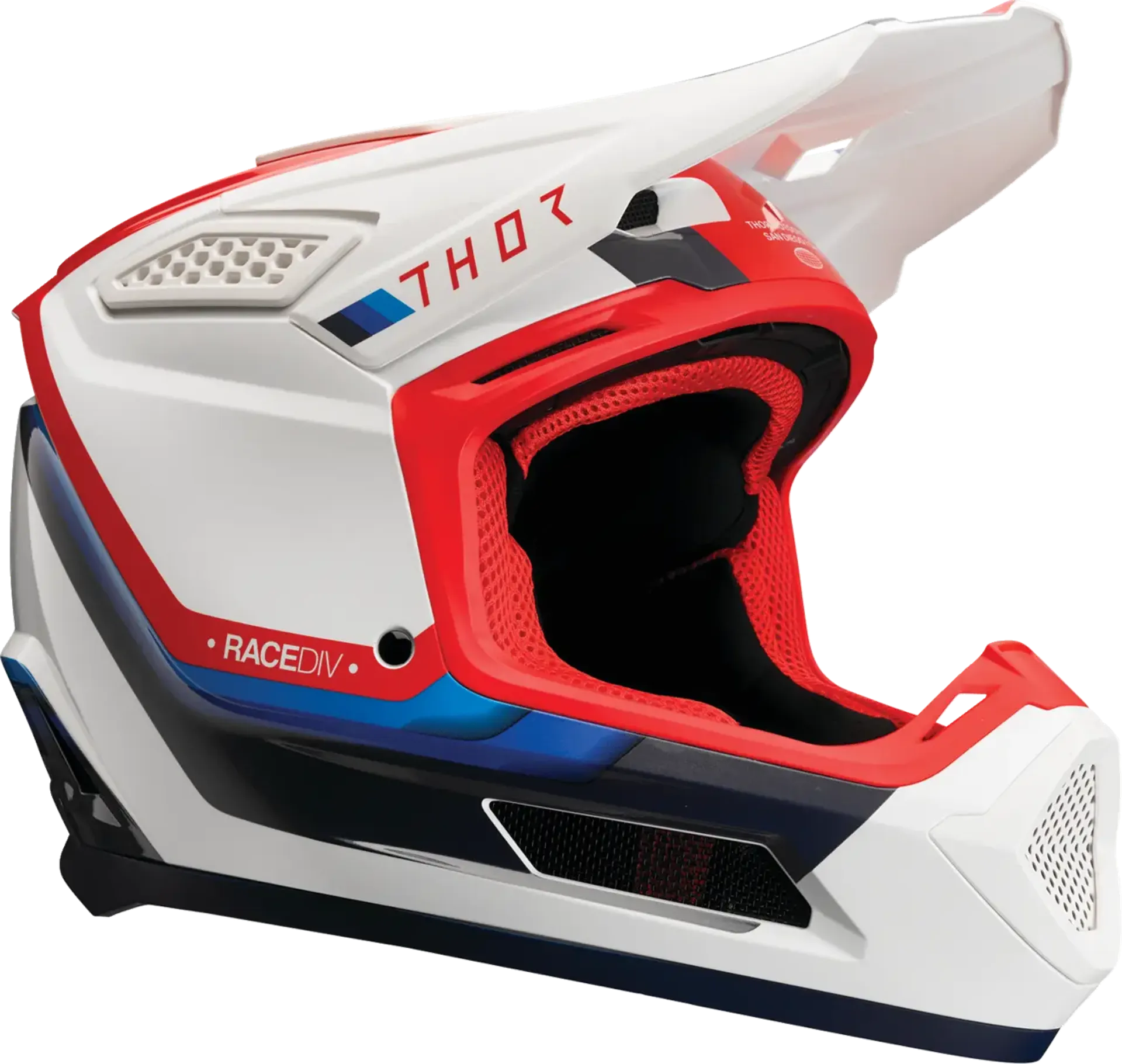 Thor fleet Helmet - defy white/red/blue Thor fleet Helmet - defy white/red/blue - Thor - Motocross Parts