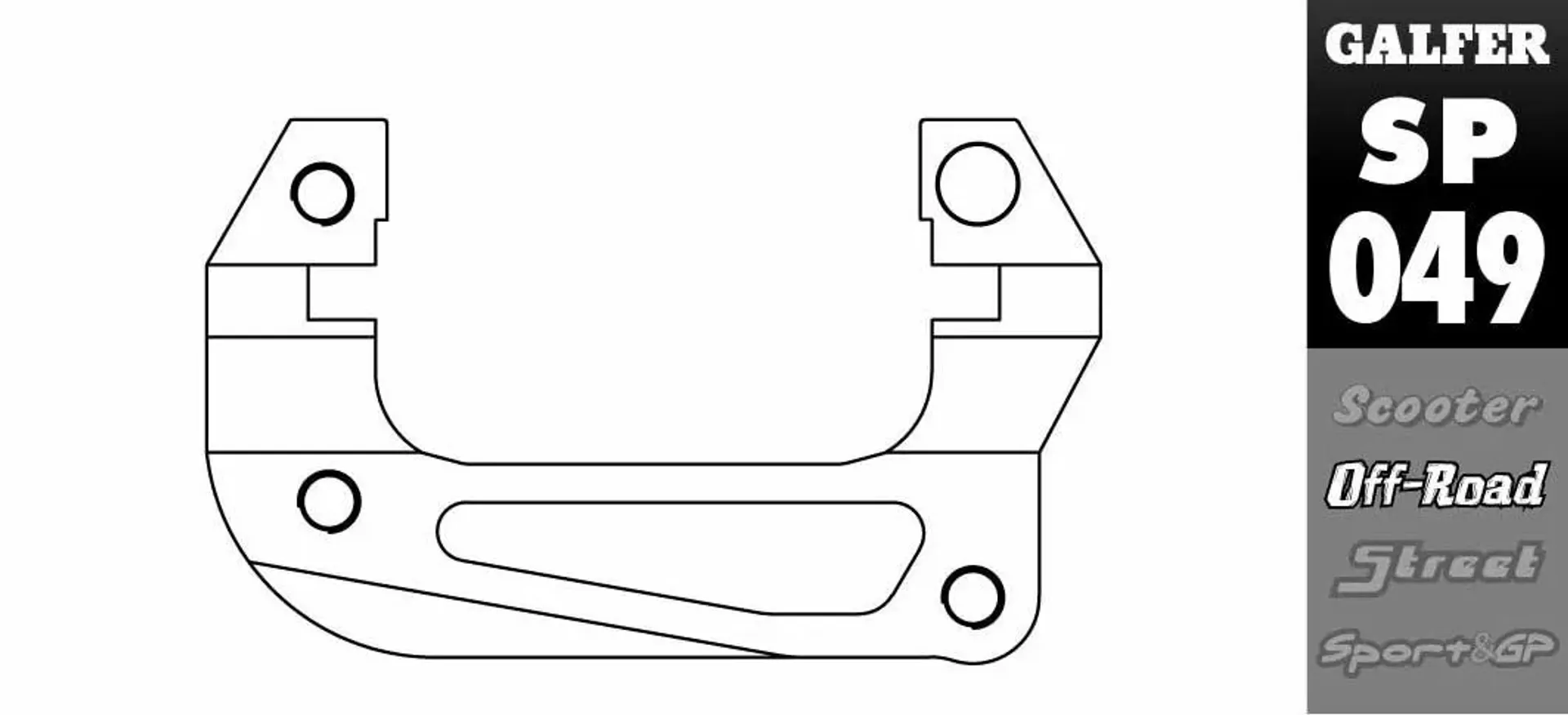 Galfer bremsekaliper-flytningsbeslag Yamaha YZ85 2003-... - Galfer - Motocross Parts