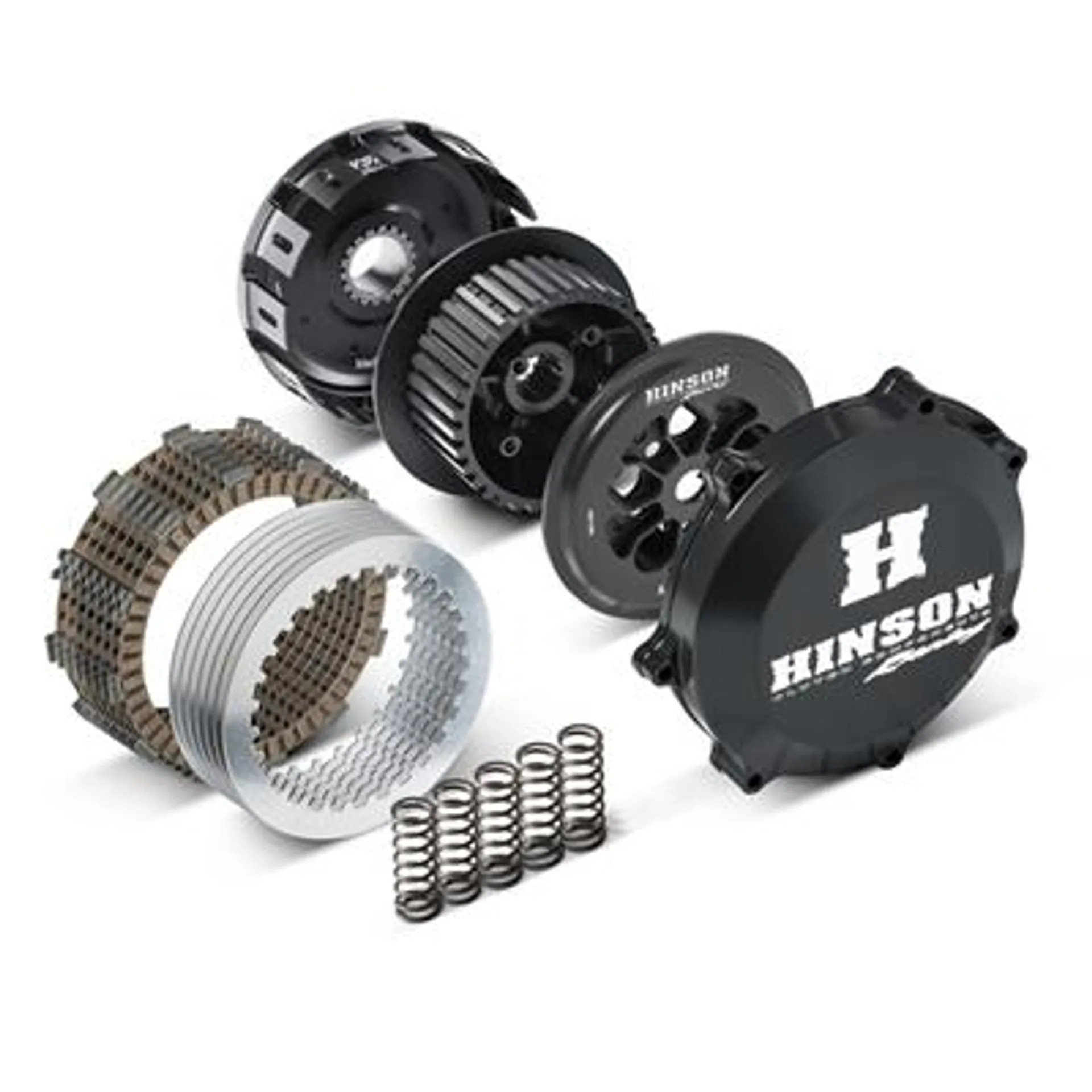 Hinson Complete Billetproof Conventional Clutch Kit YZ125 05- - HINSON - Motocross Parts