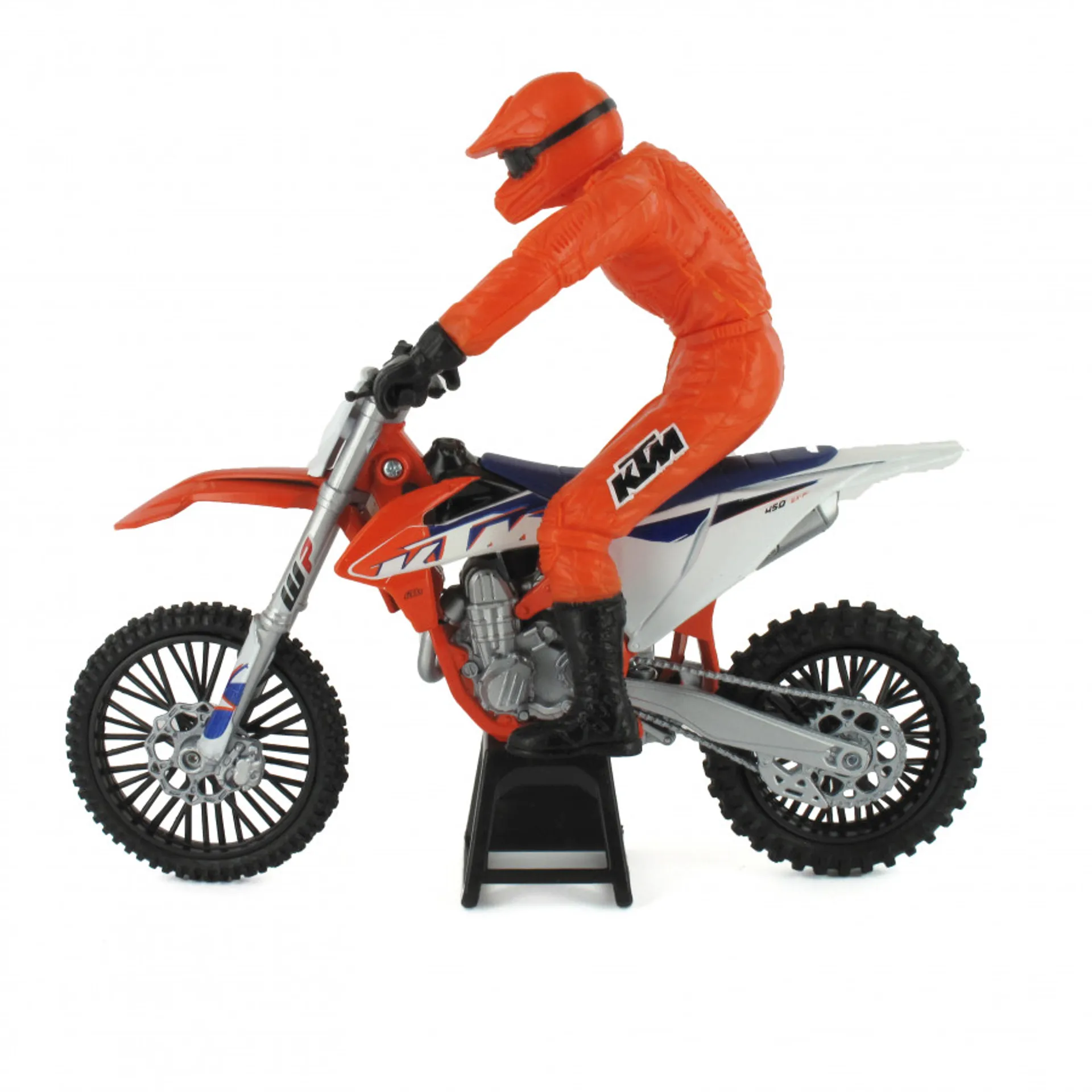 KTM 450 SX-F 1:12 legetøjscrosser med kører - New-Ray