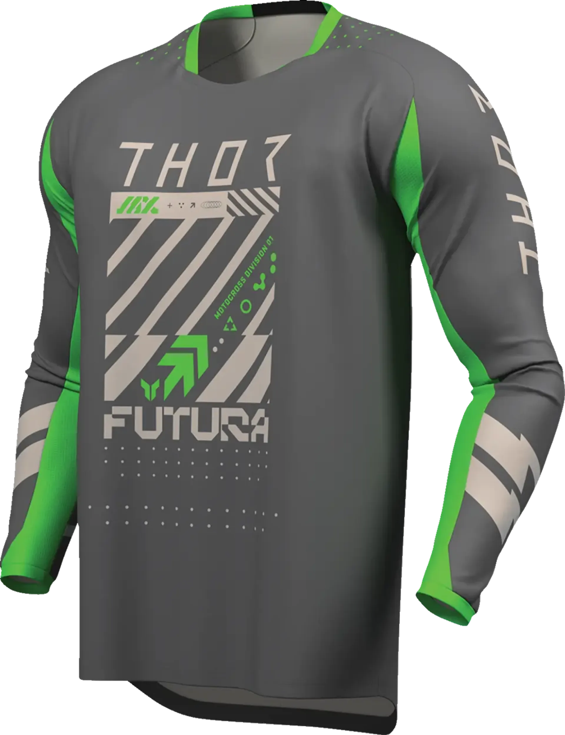 Thor Launchmode Jersey - Futura Charcoal/Green - Thor