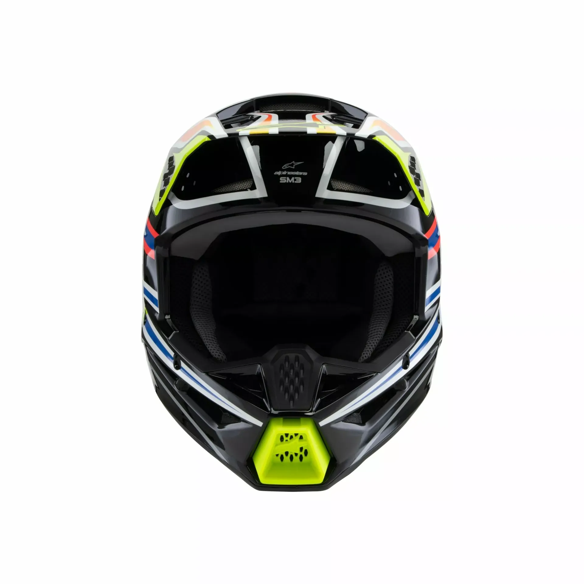 Alpinestars SM3 Børnehjelm - Wurx sort/gul/blå/rød - Alpinestars