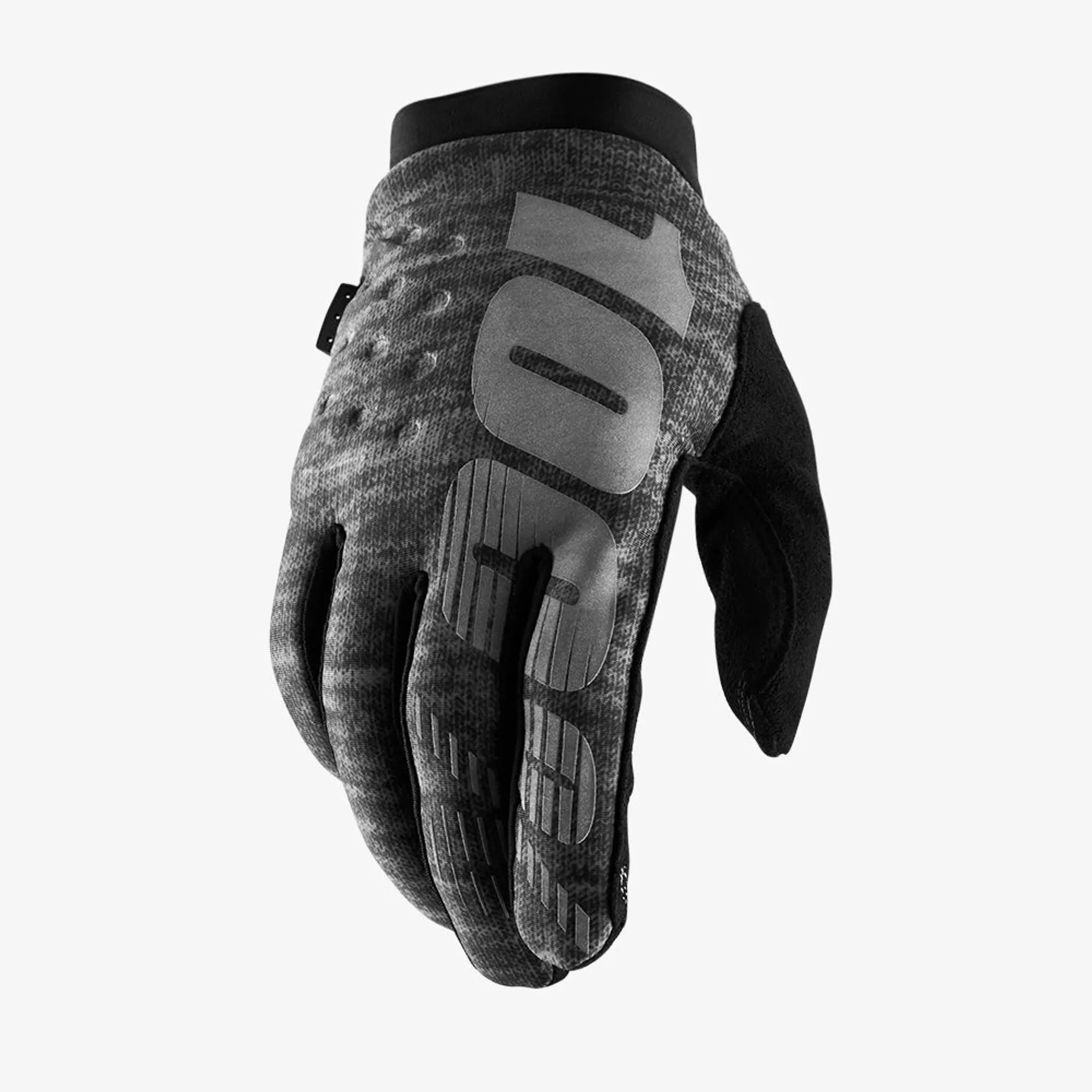100% Brisker vinterhandsker - Grå - 100% - Motocross Parts