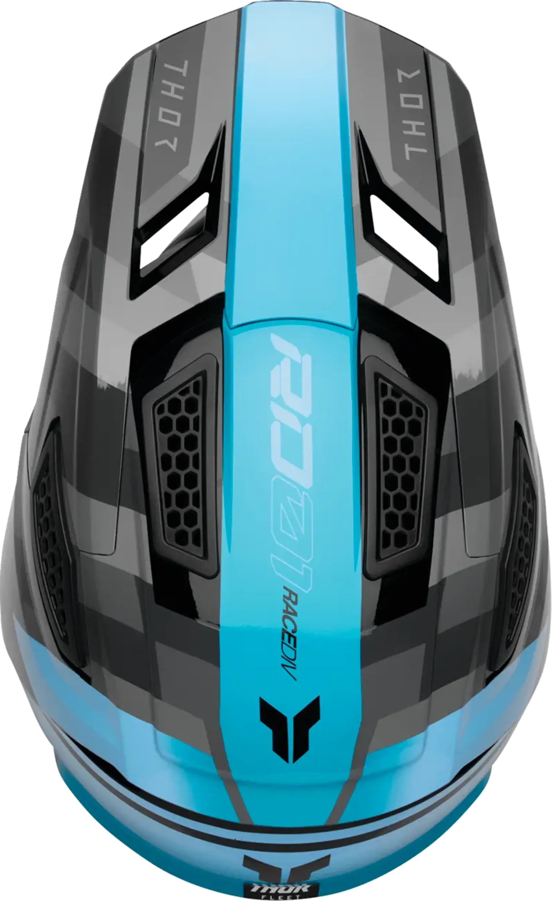 Thor fleet-hjelm - camber sort/teal - Thor