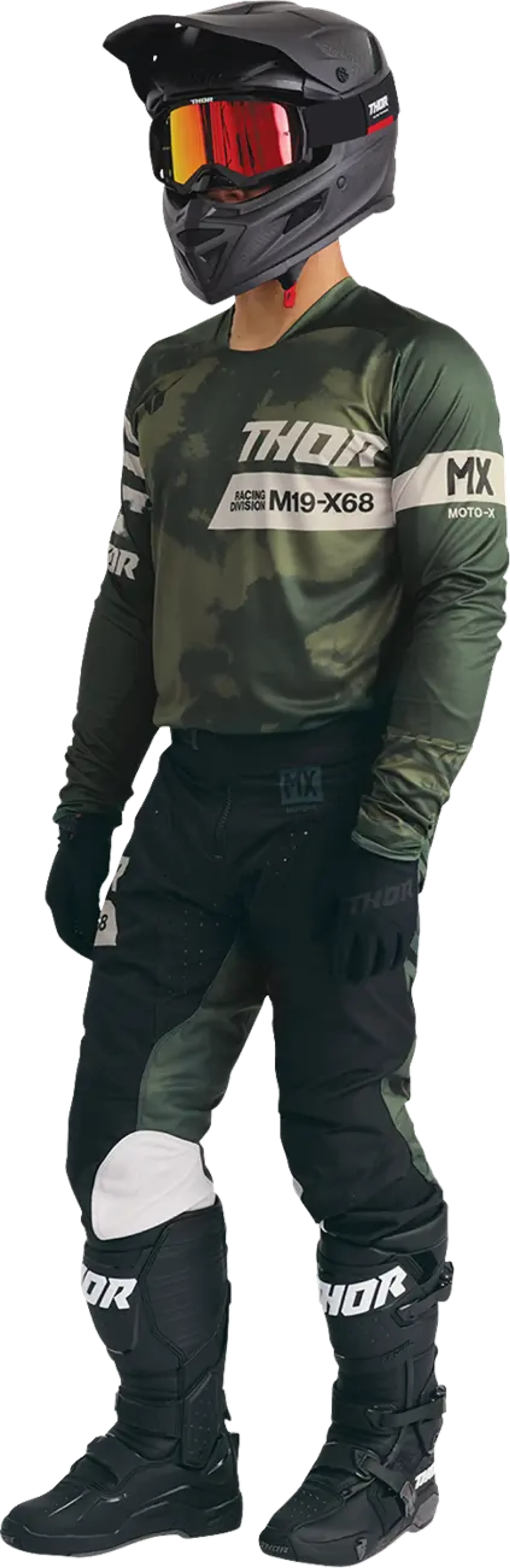 Thor activate goggle - sort/rød - Thor