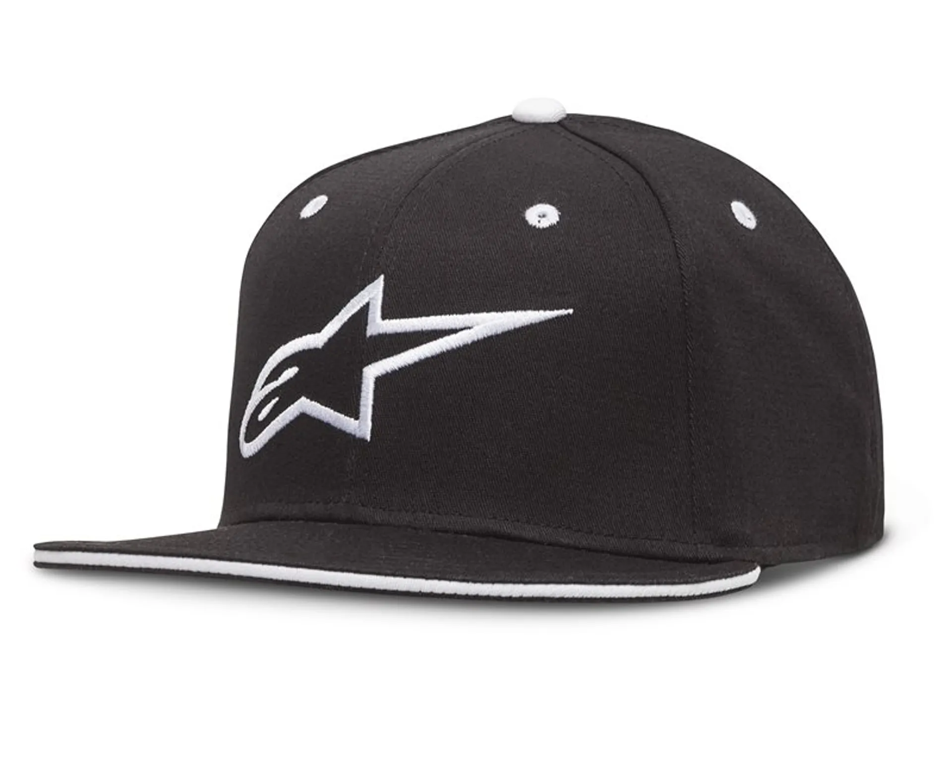 Alpinestars Ageless Flatbill Hat, Black/White - Alpinestars - Motocross Parts