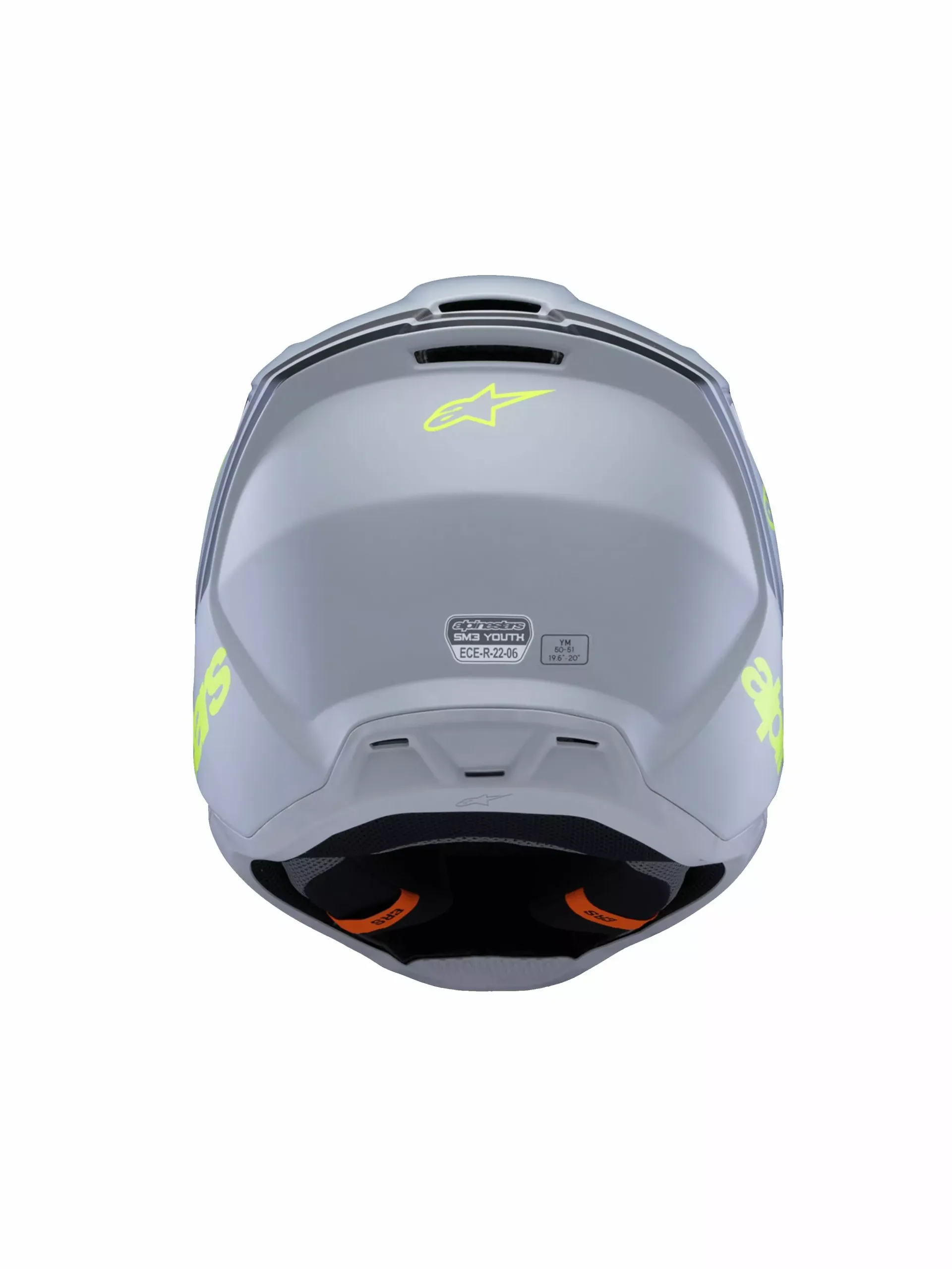 Alpinestars SM3 Børnehjelm - Radium grå/sort/gul - Alpinestars