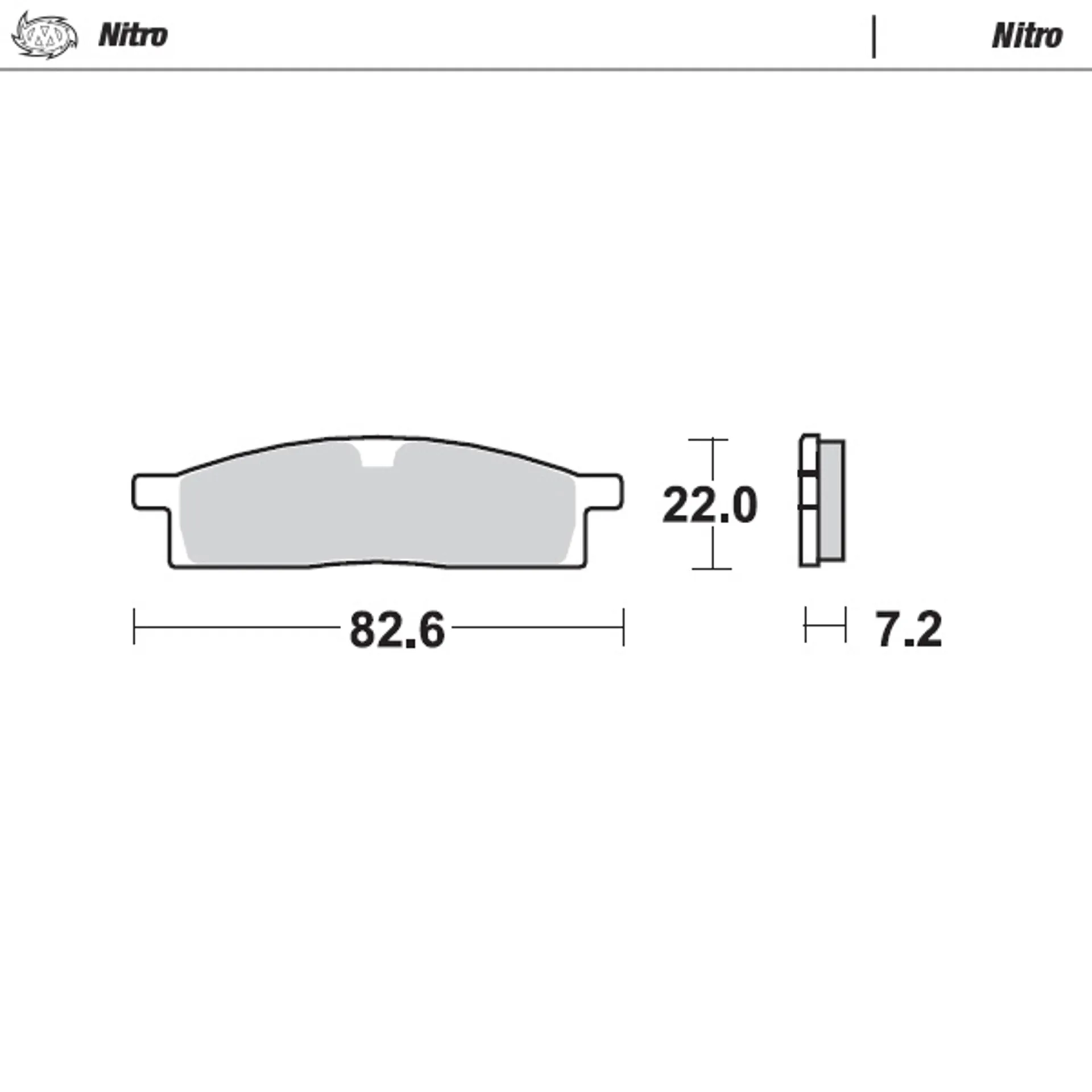 Moto-Master Nitro bremseklodser Yamaha YZ85/65 til 2003> - Moto-Master - Motocross Parts