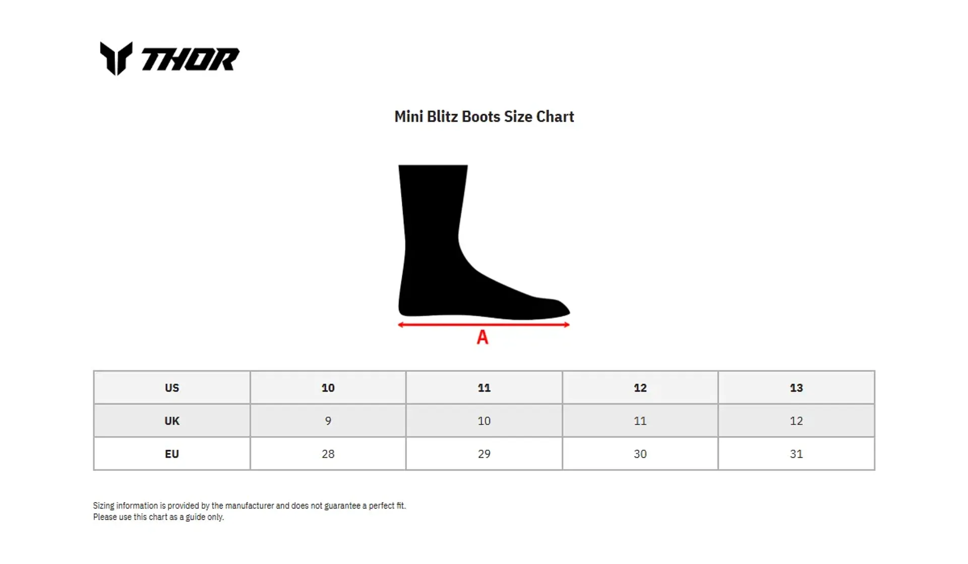 Thor Youth Blitz XR Mini - Black - Thor