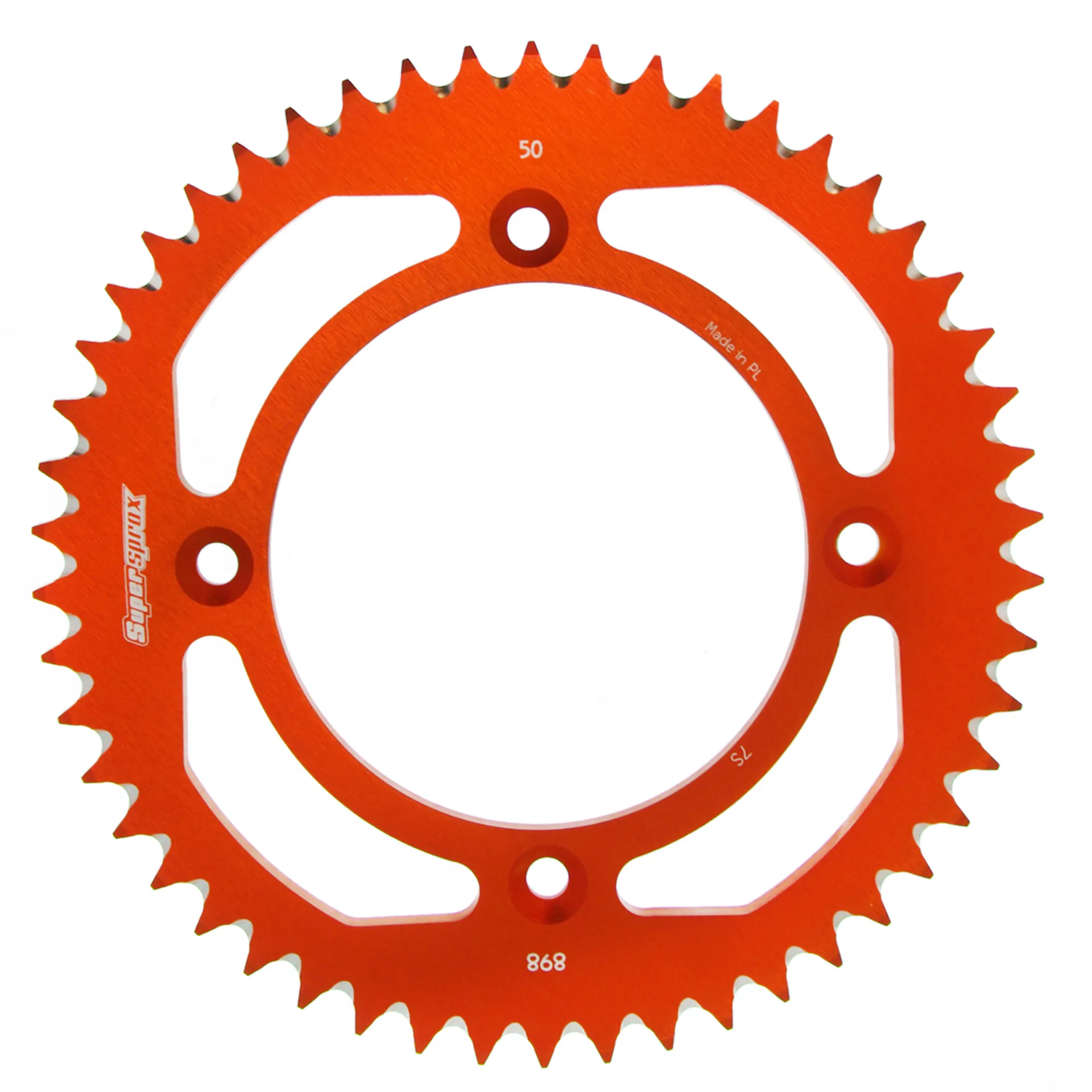 Supersprox Rear Sprocket Alu 49t Orange - SX/MC/TC 85 - Supersprox - Motocross Parts