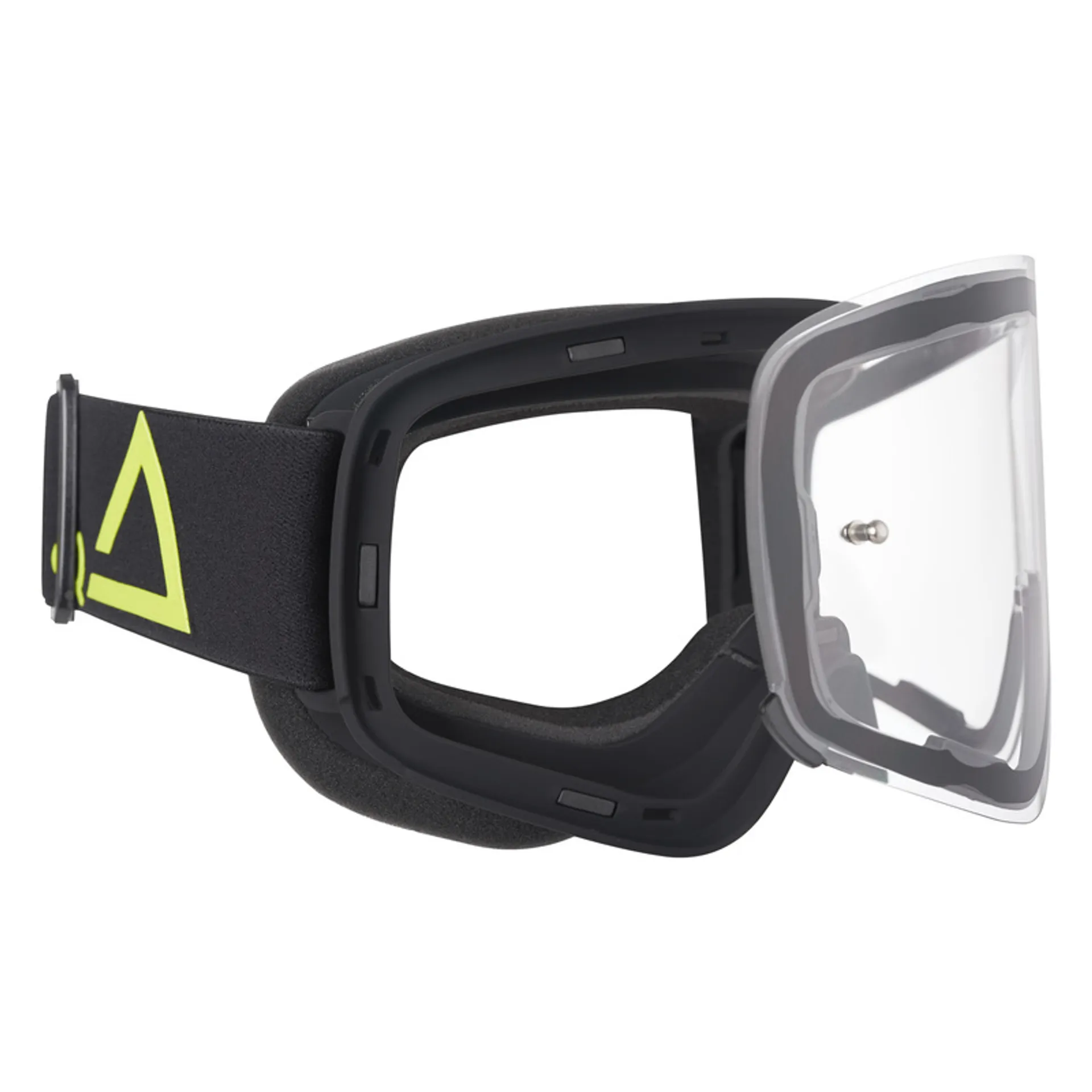 AMOQ MX Briller Vision Magnetic Black-HiVis - Klar - AMOQ