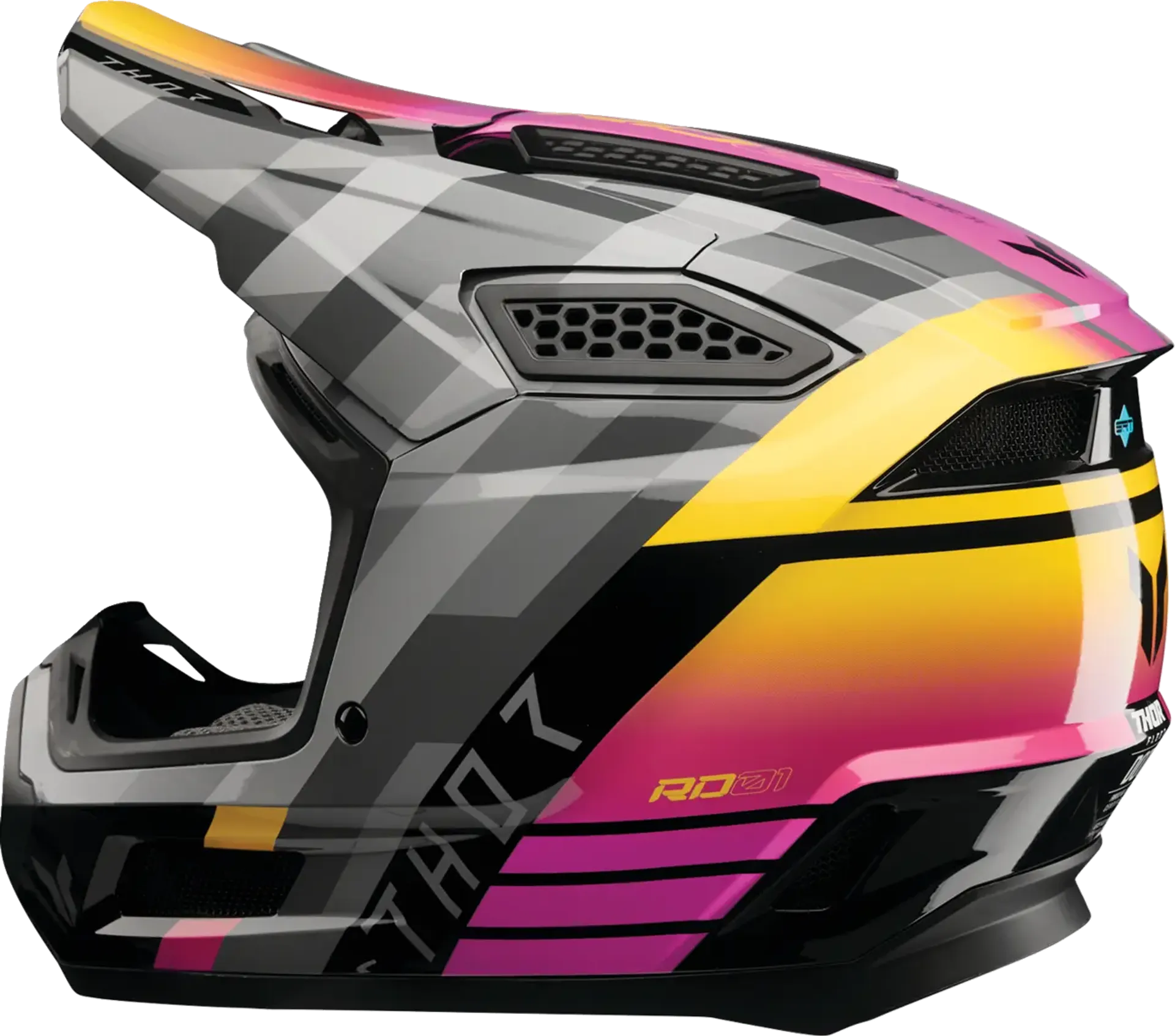 Thor fleet Helmet - camber black/magenta - Thor