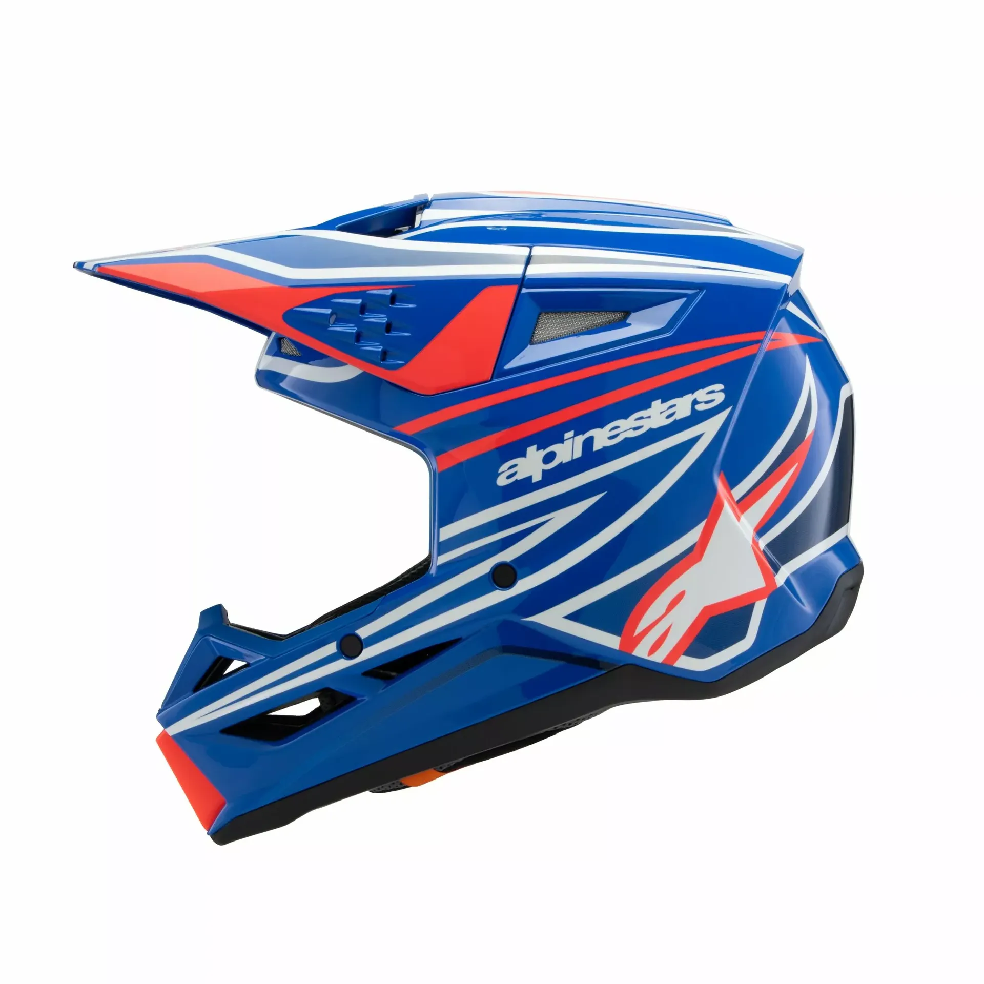 Alpinestars SM3 Børnehjelm – Wurx blå/rød/hvid/sort - Alpinestars