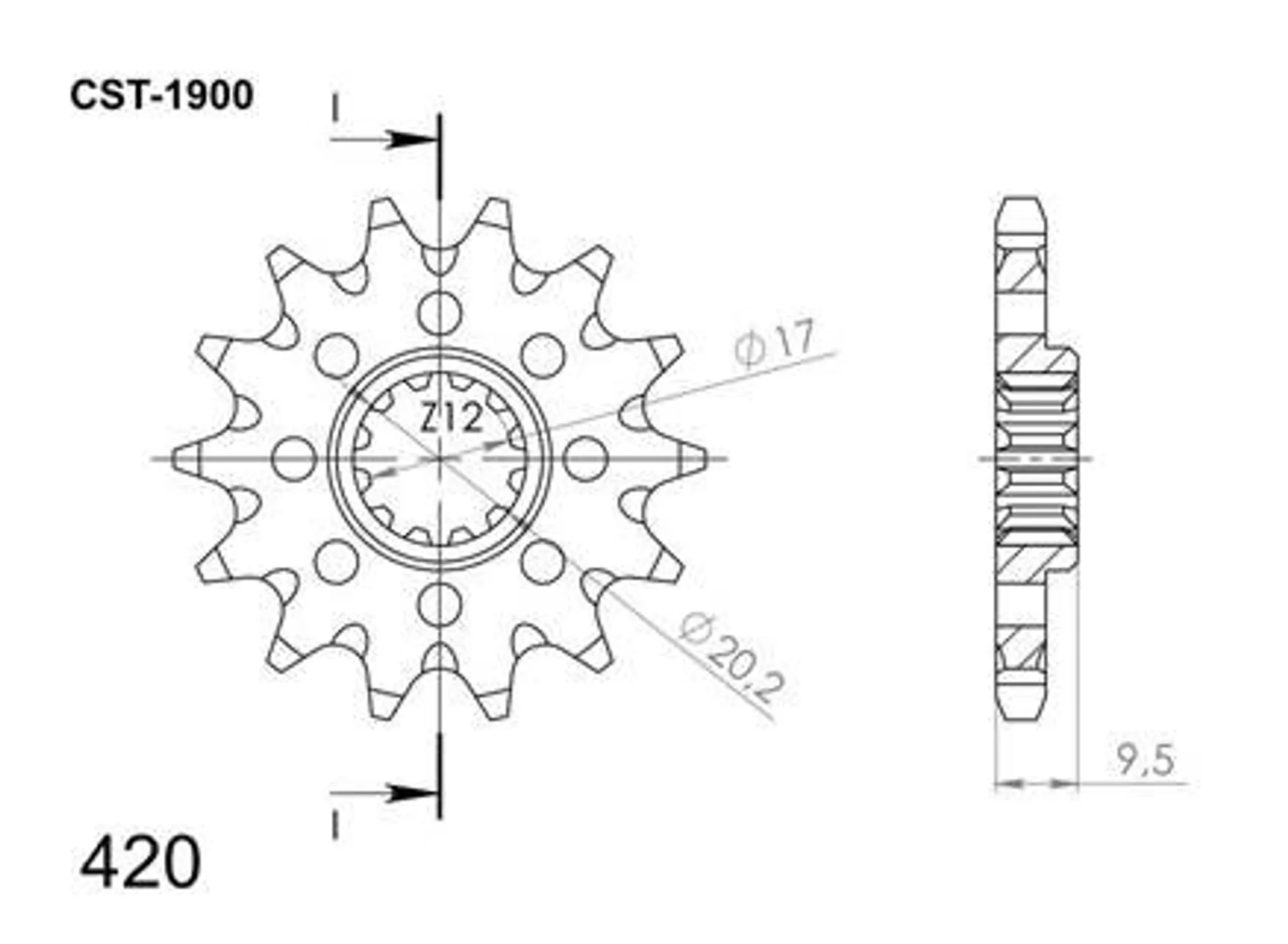Supersprox front sprocket - 65 SX/MC/TC - Supersprox