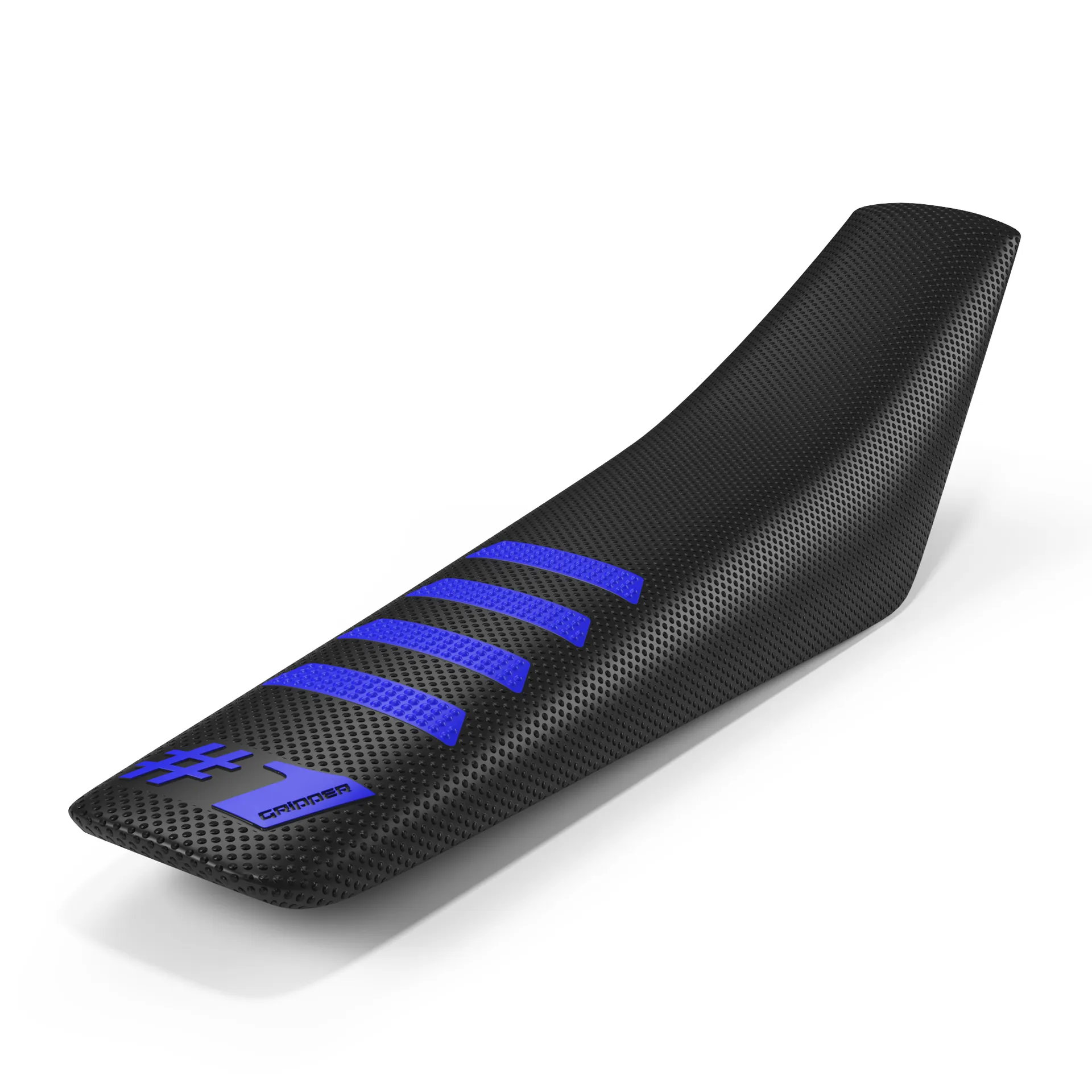 ONEGRIPPER Sædebetræk – RIBBET – Sort/Blå - OneGripper - Motocross Parts