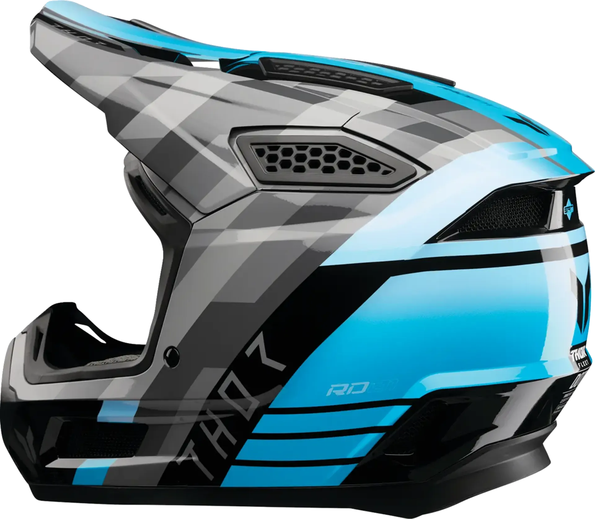 Thor fleet-hjelm - camber sort/teal - Thor