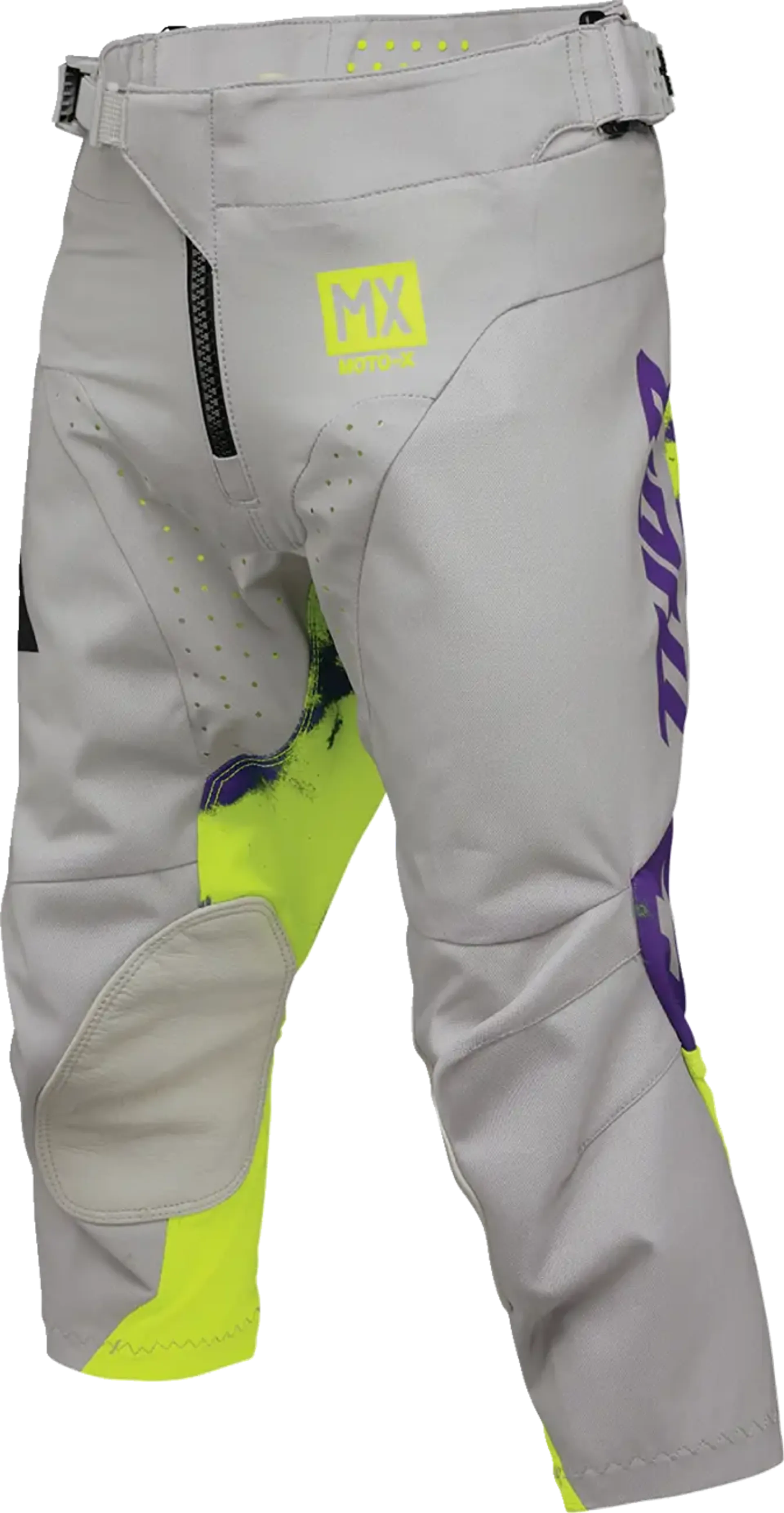 Thor Youth Launchmode Bleach Pants - Grå/Acid - Thor - Motocross Parts