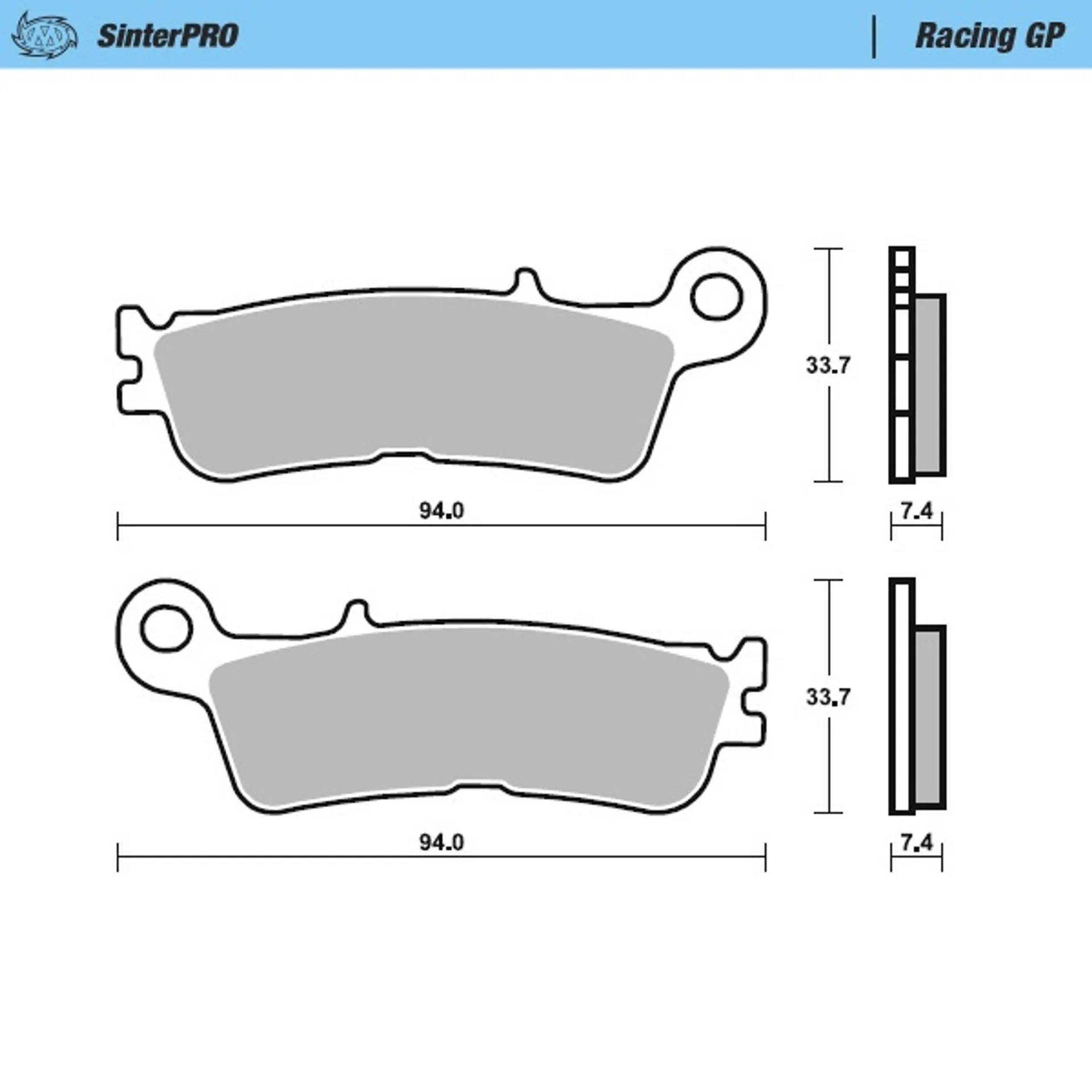 Moto-master Supermoto Brake Pads Yamaha 2020-... - Moto-Master - Motocross Parts