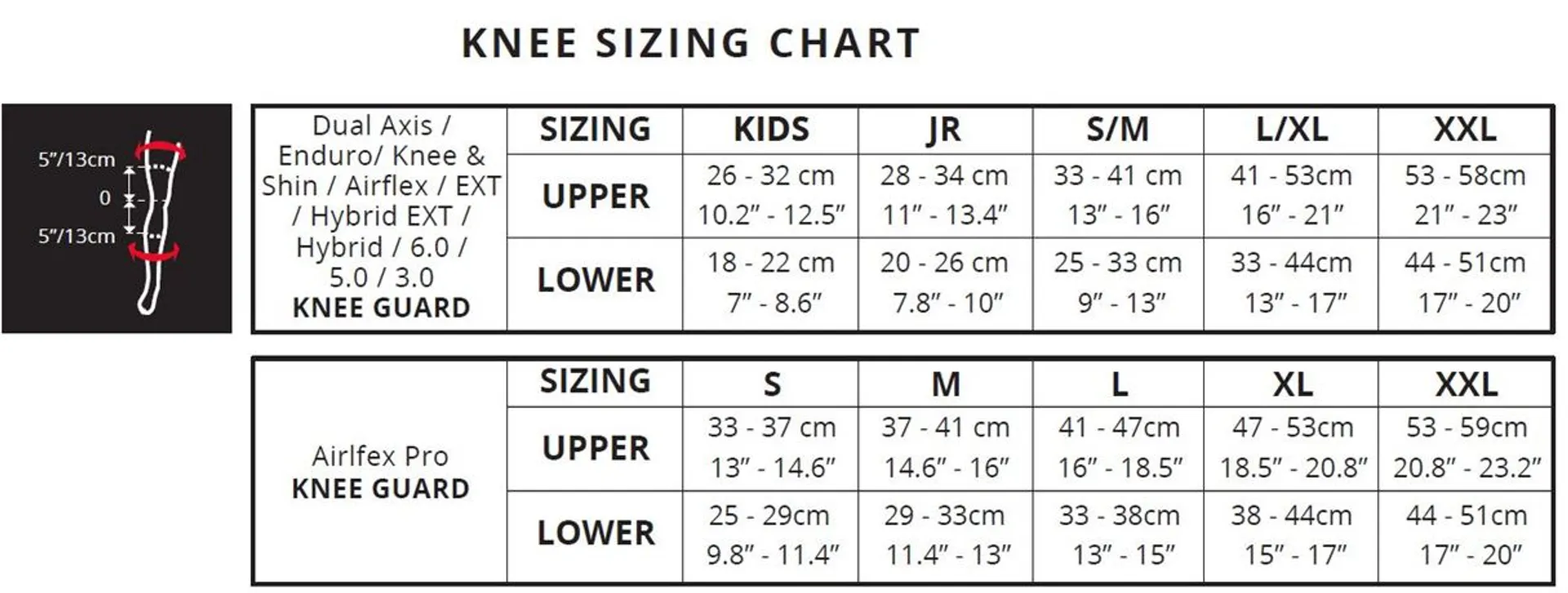 Leatt knæbeskytter 3DF 5.0 Kids Wht/Blk - Leatt