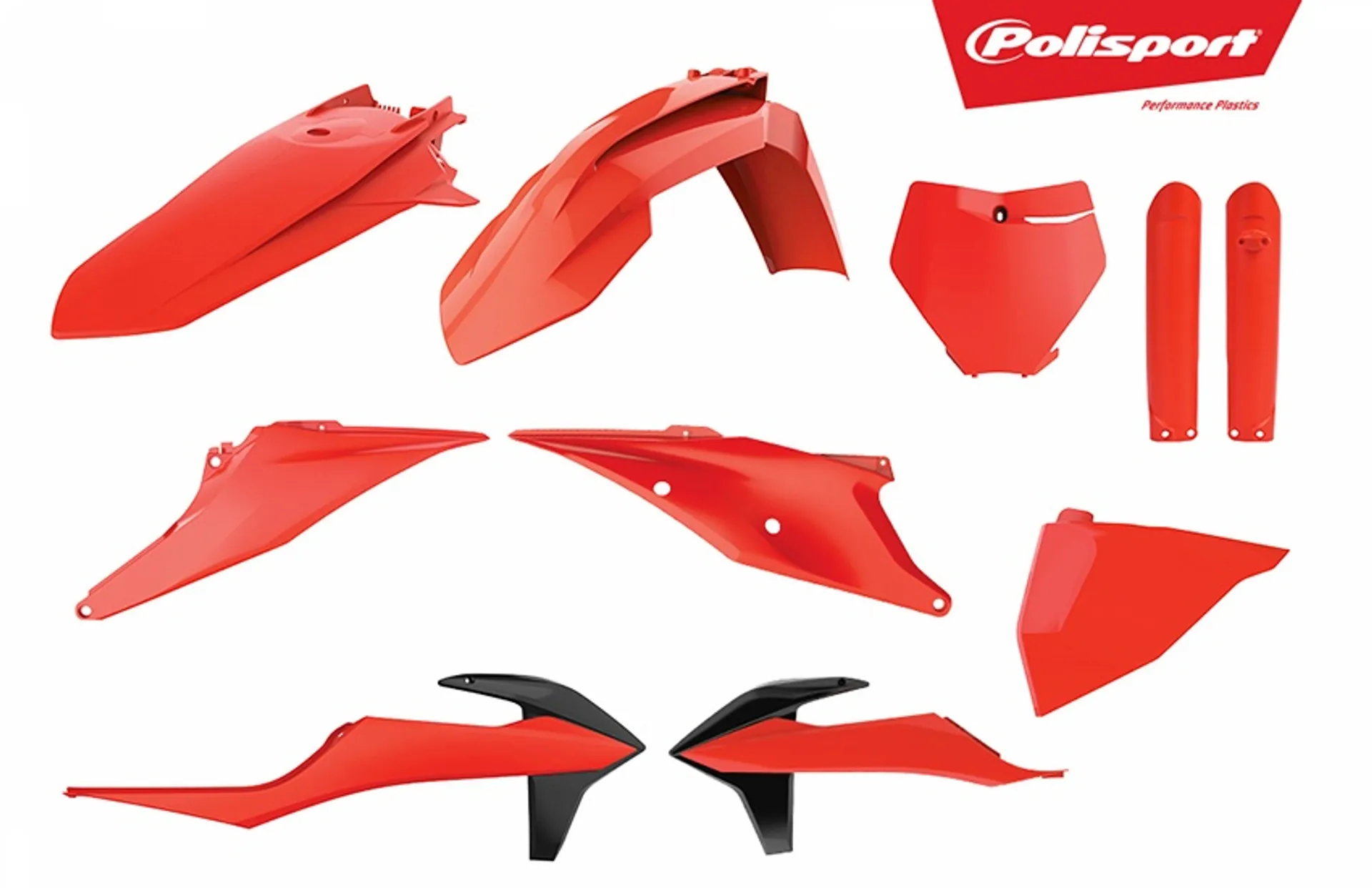 Polisport Komplett sats SX/SX-F 2019- Orange Flo - Polisport - Motocross Parts