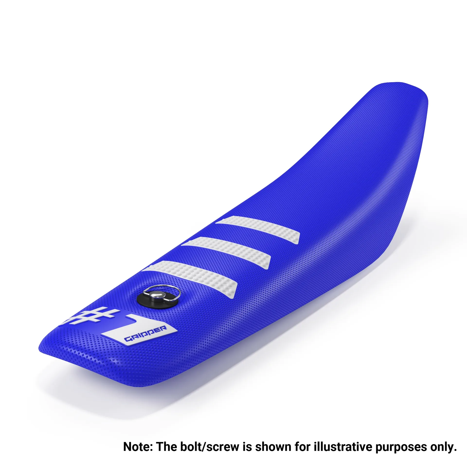Onegripper LIGHT RIB MINI-sædebetræk – Blå/hvid - Onegripper - Motocross Parts