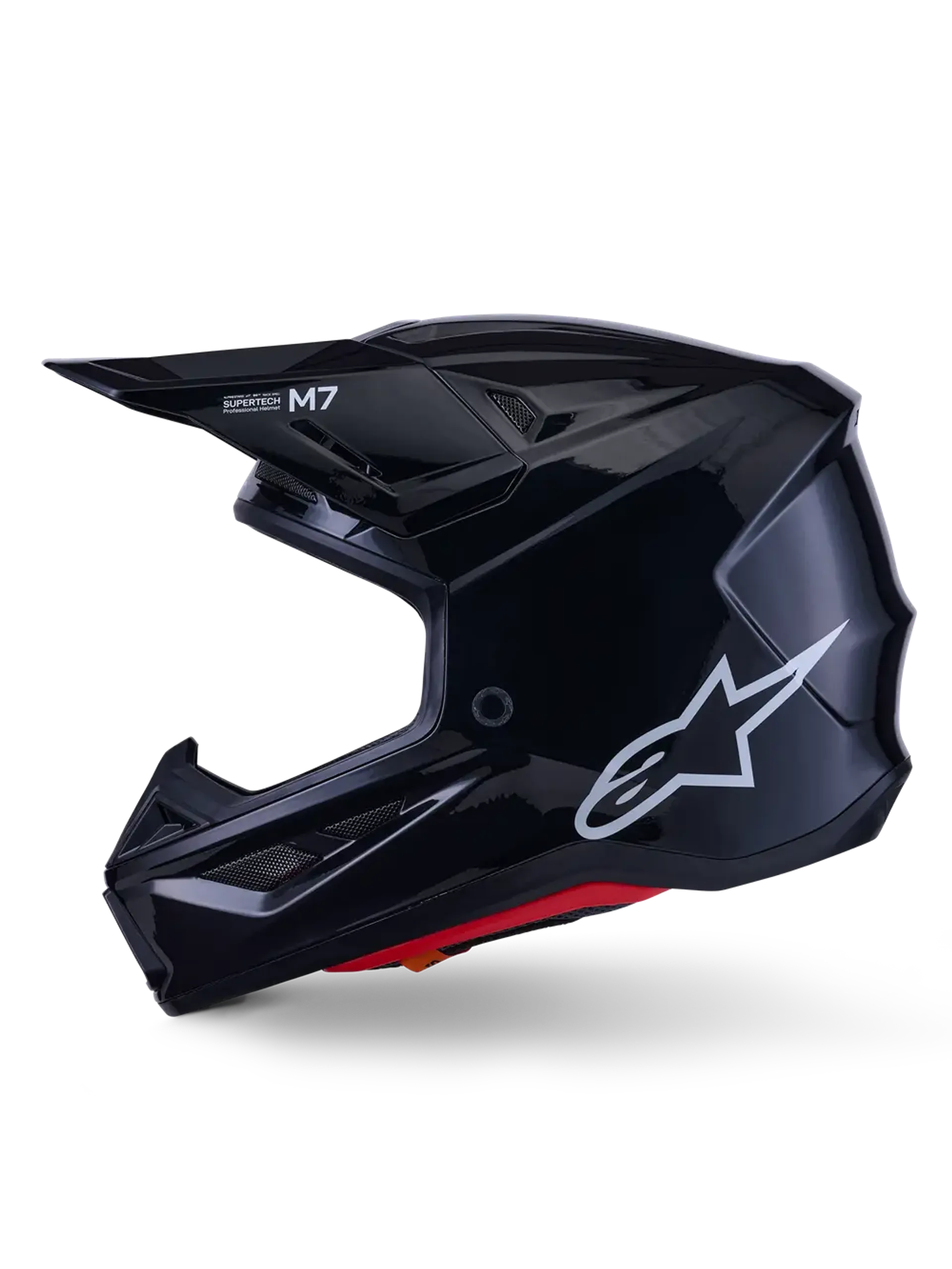 Alpinestars SM7 hjelm - Sort blank - Alpinestars