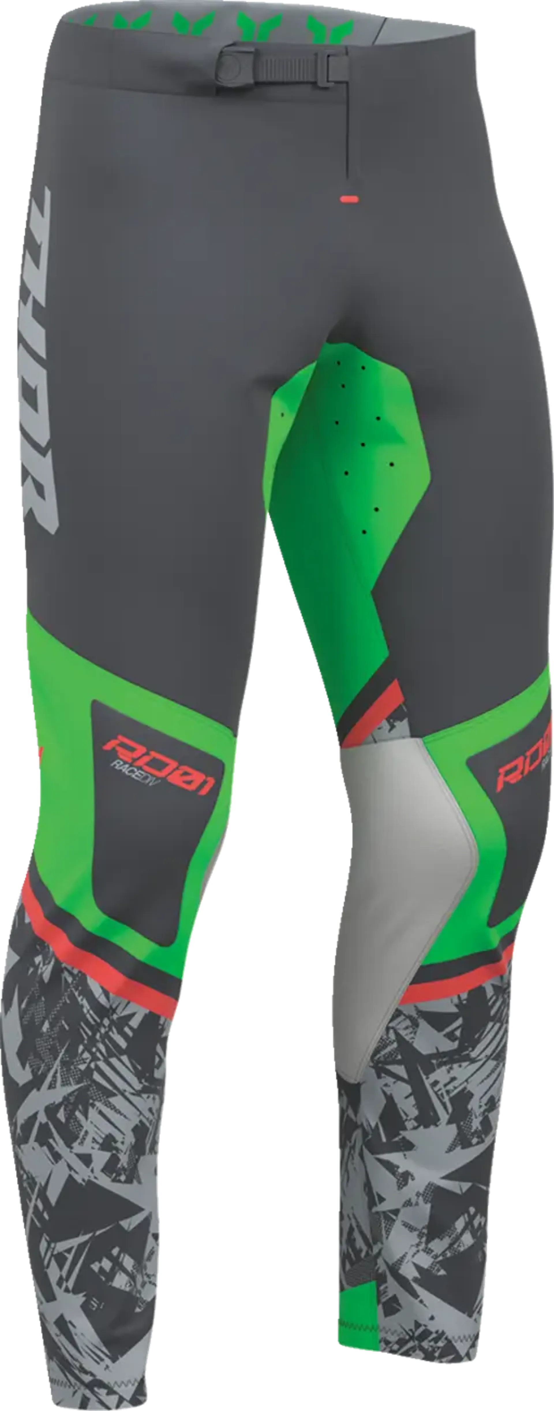 Thor Sportmode Pant - Punk'd Charcoal/Green - Thor