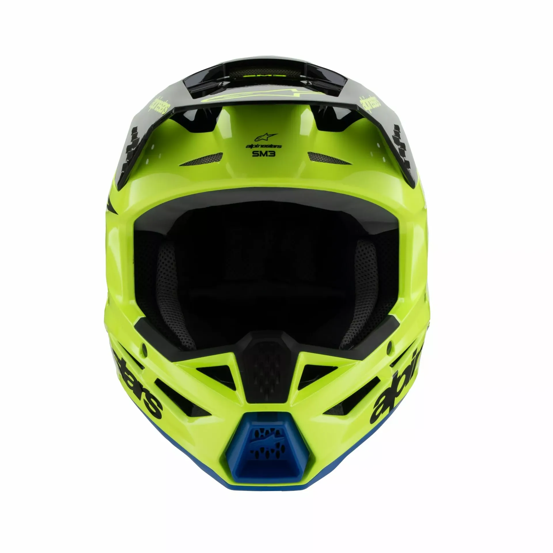 Alpinestars SM3 Børnehjelm - Radium gul/sort/blå - Alpinestars