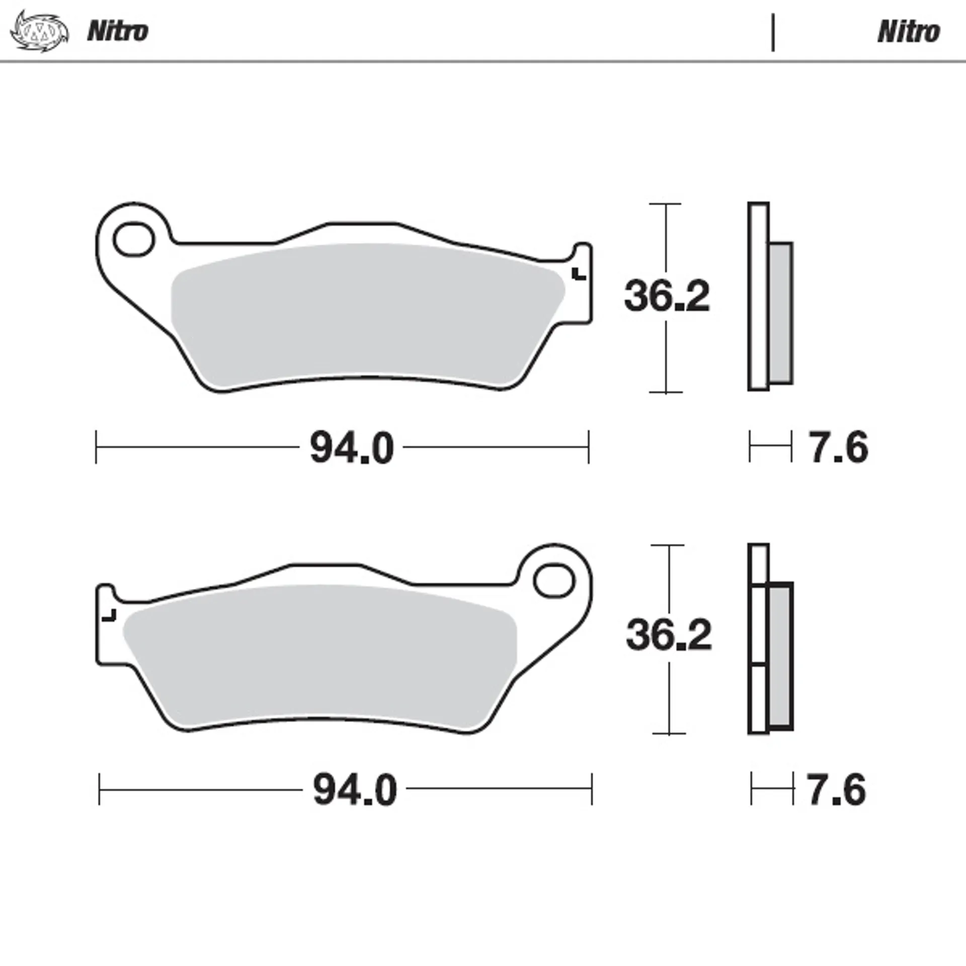 Moto-Master bremseklodser KTM/GASGAS/Husqvarna foran - Moto-Master - Motocross Parts