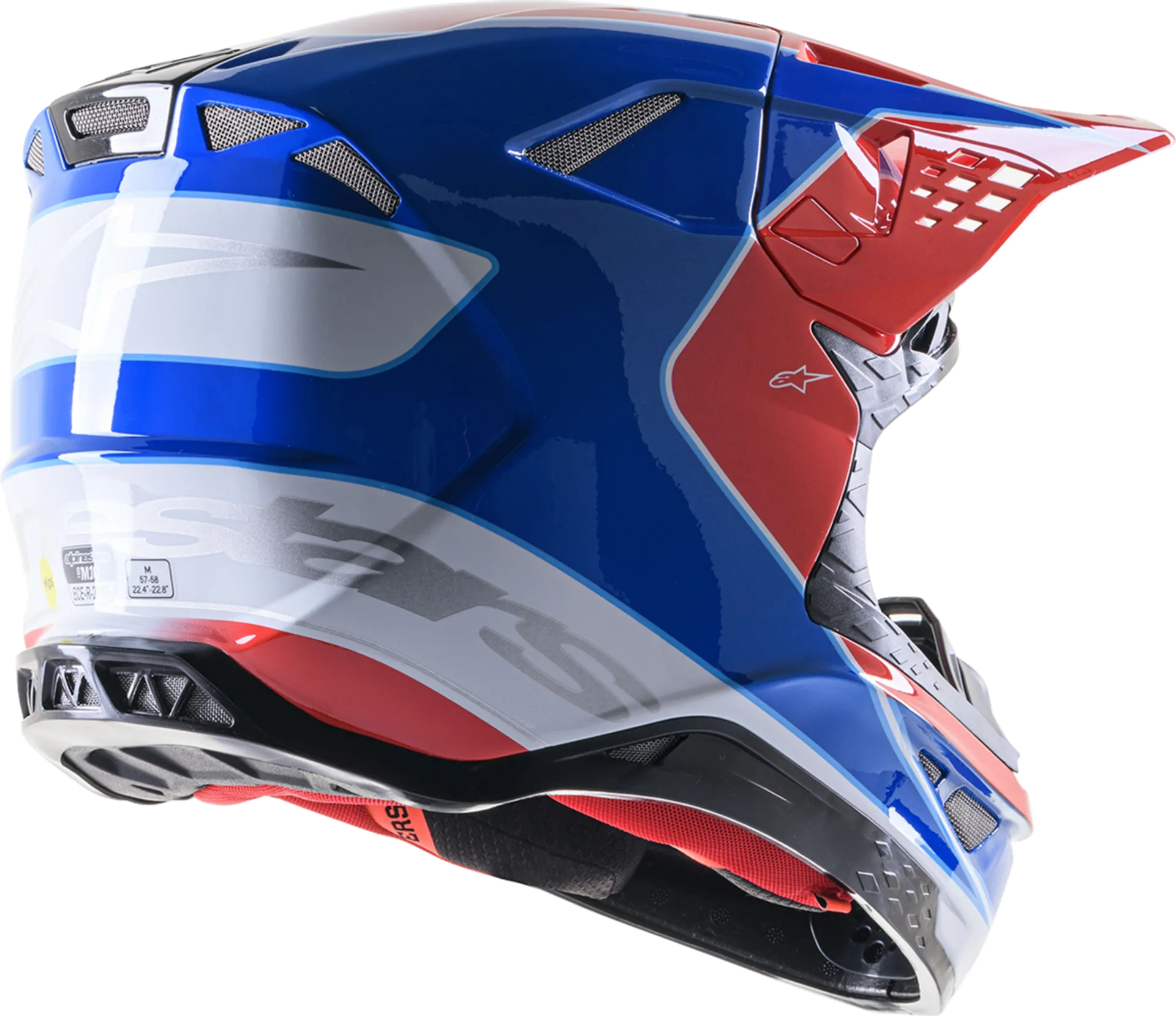 Alpinestars SM10 hjälm - Aeon Red/Blue - Alpinestars