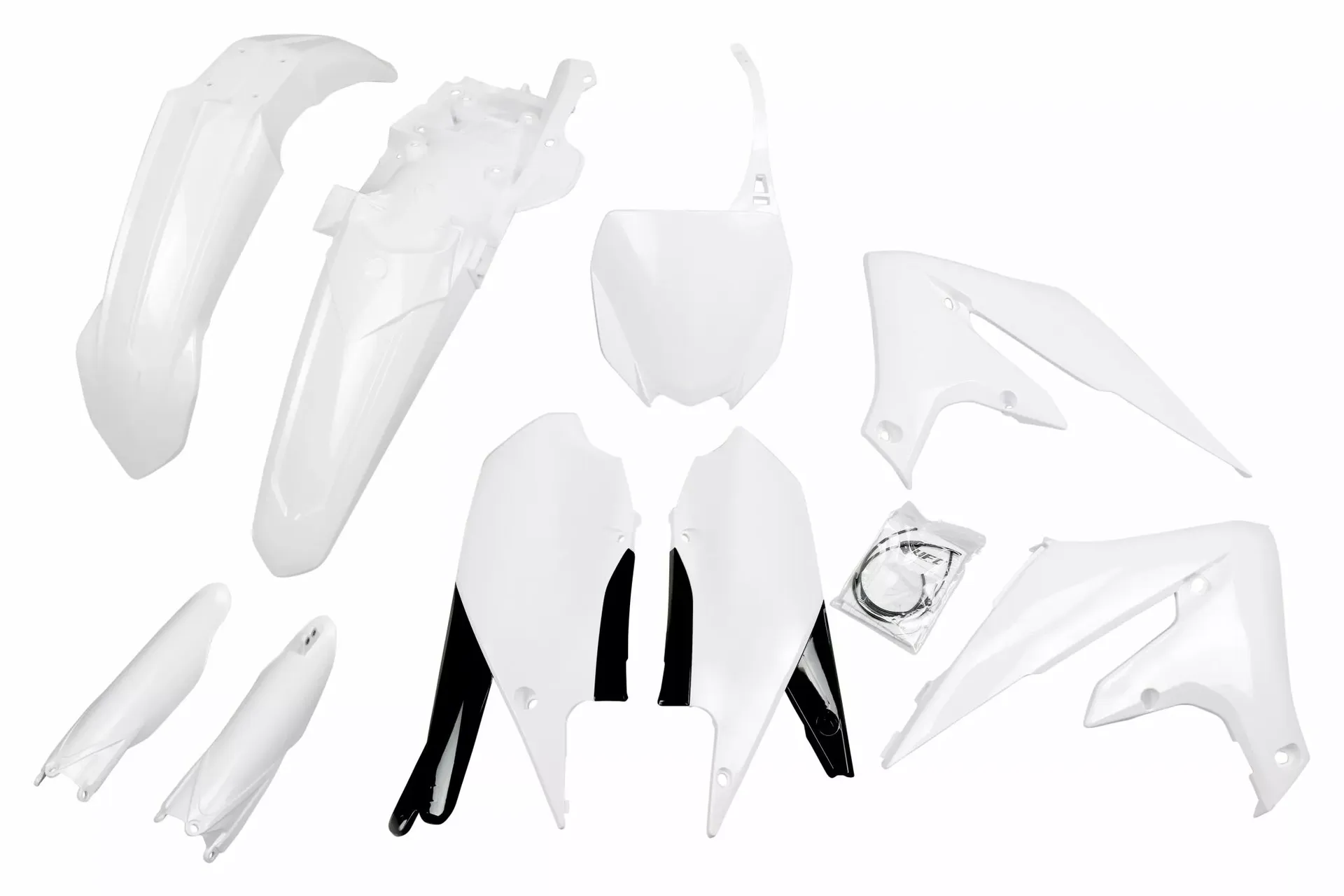 Ufo komplet karosserikit i plast YZF250 19-23/450 18-22 hvid - UFO - Motocross Parts
