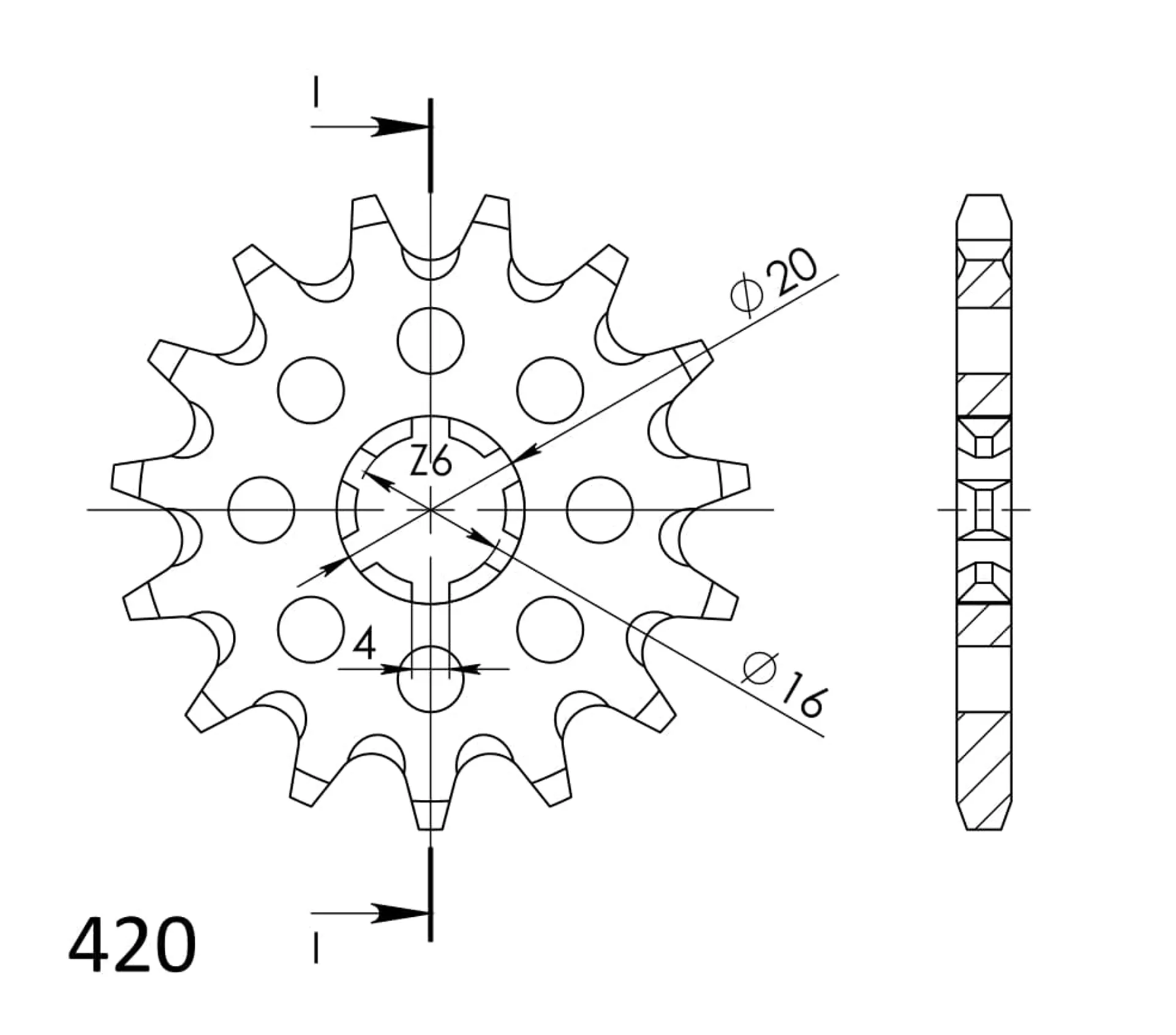 Supersprox / JT Front sprocket 546.13 - Supersprox - Motocross Parts