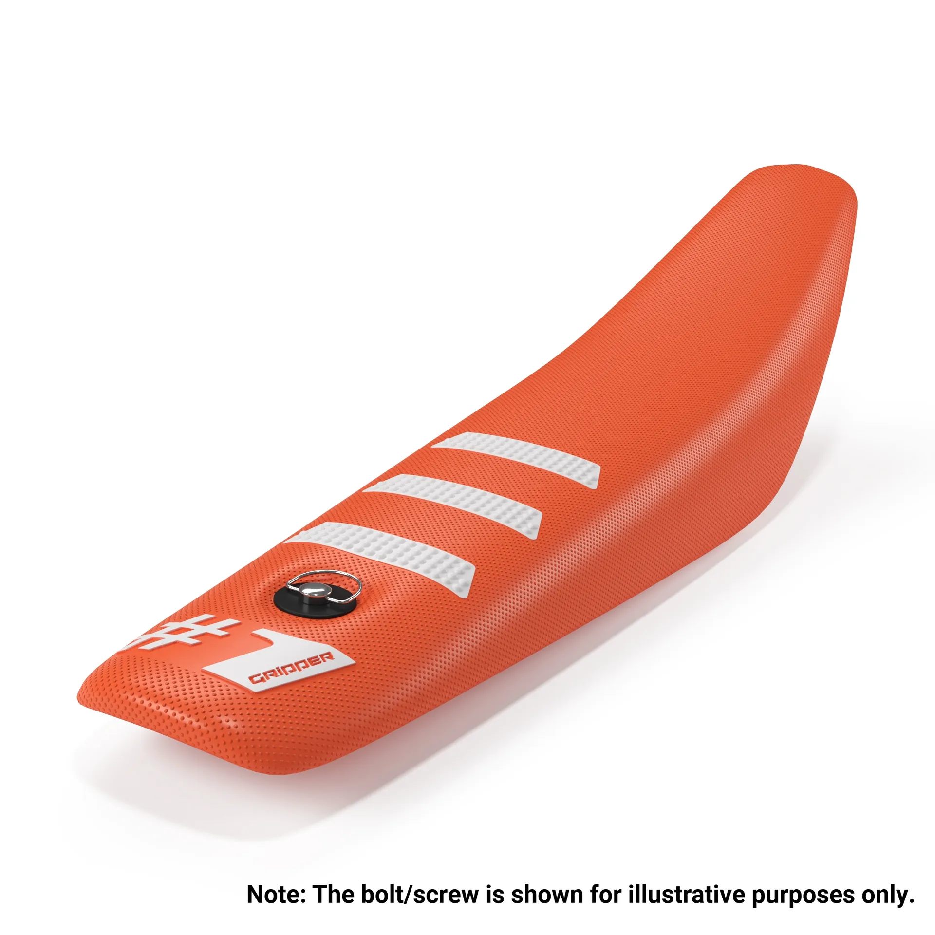 Onegripper LIGHT RIB MINI-sædebetræk – orange/hvid - Onegripper - Motocross Parts