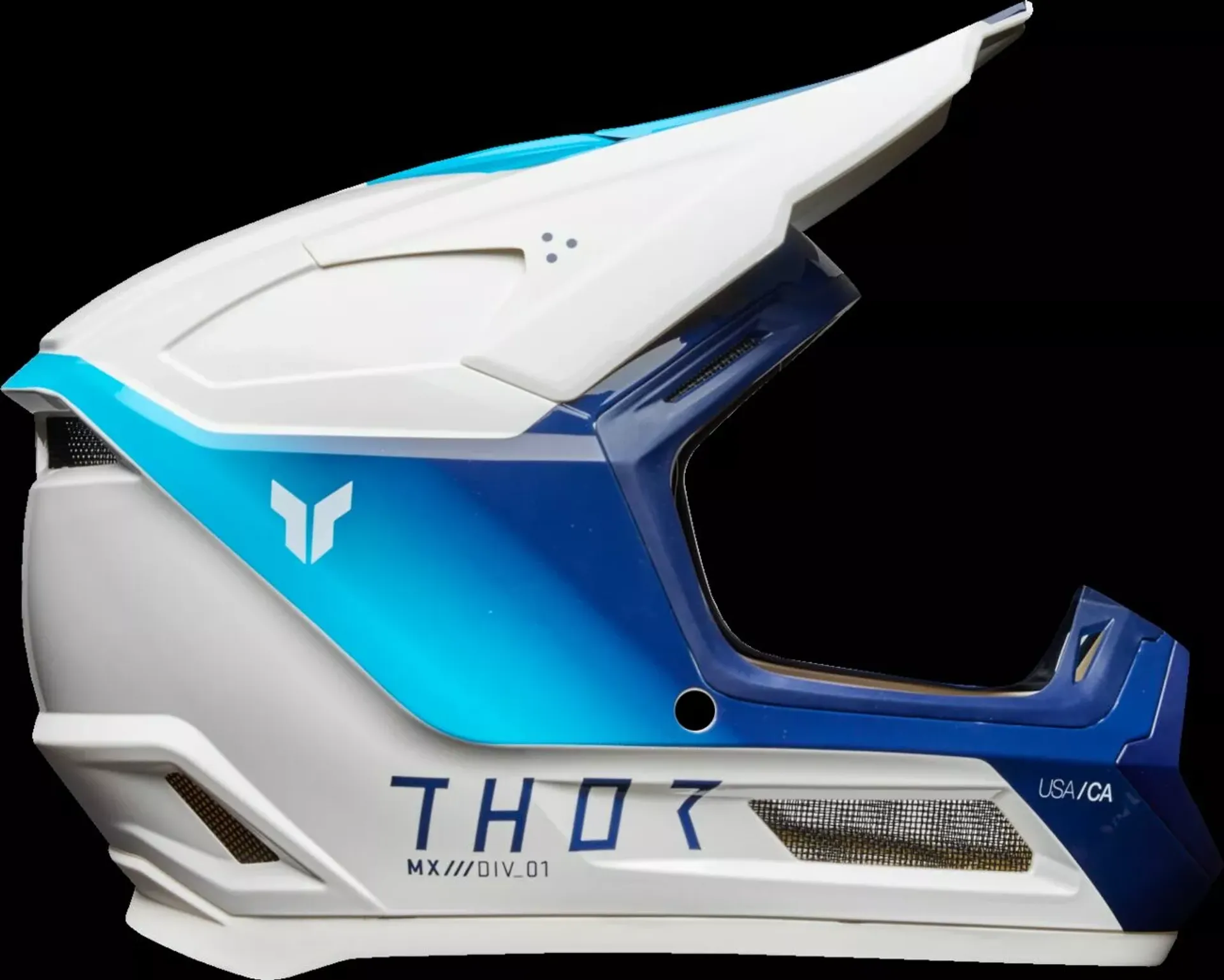 Thor Fleet Børnehjelm - Storm Hvid/Blå - Thor