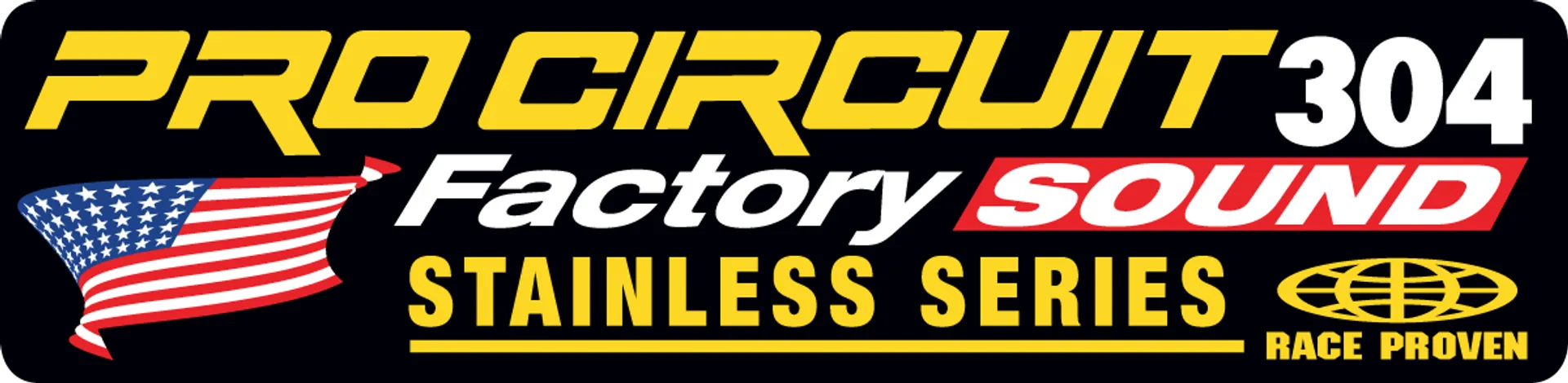 Pro Circuit R-304 FACTORY lyddæmper sticker kit - Pro Circuit