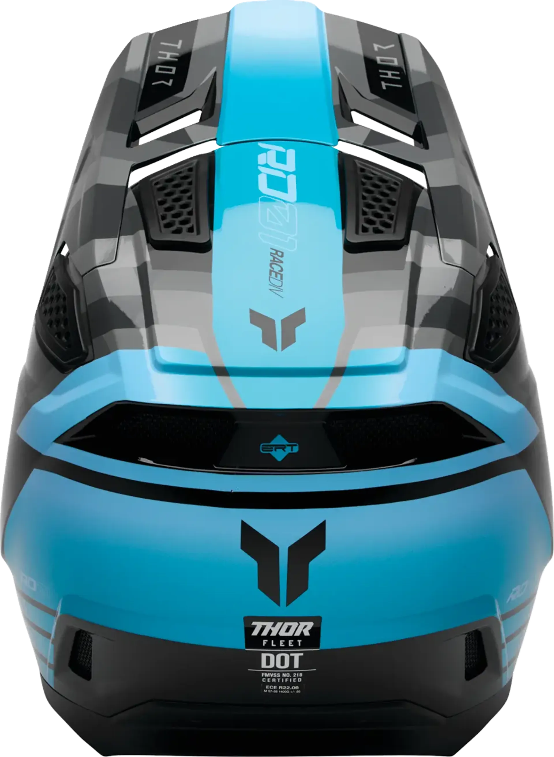 Thor fleet-hjelm - camber sort/teal - Thor
