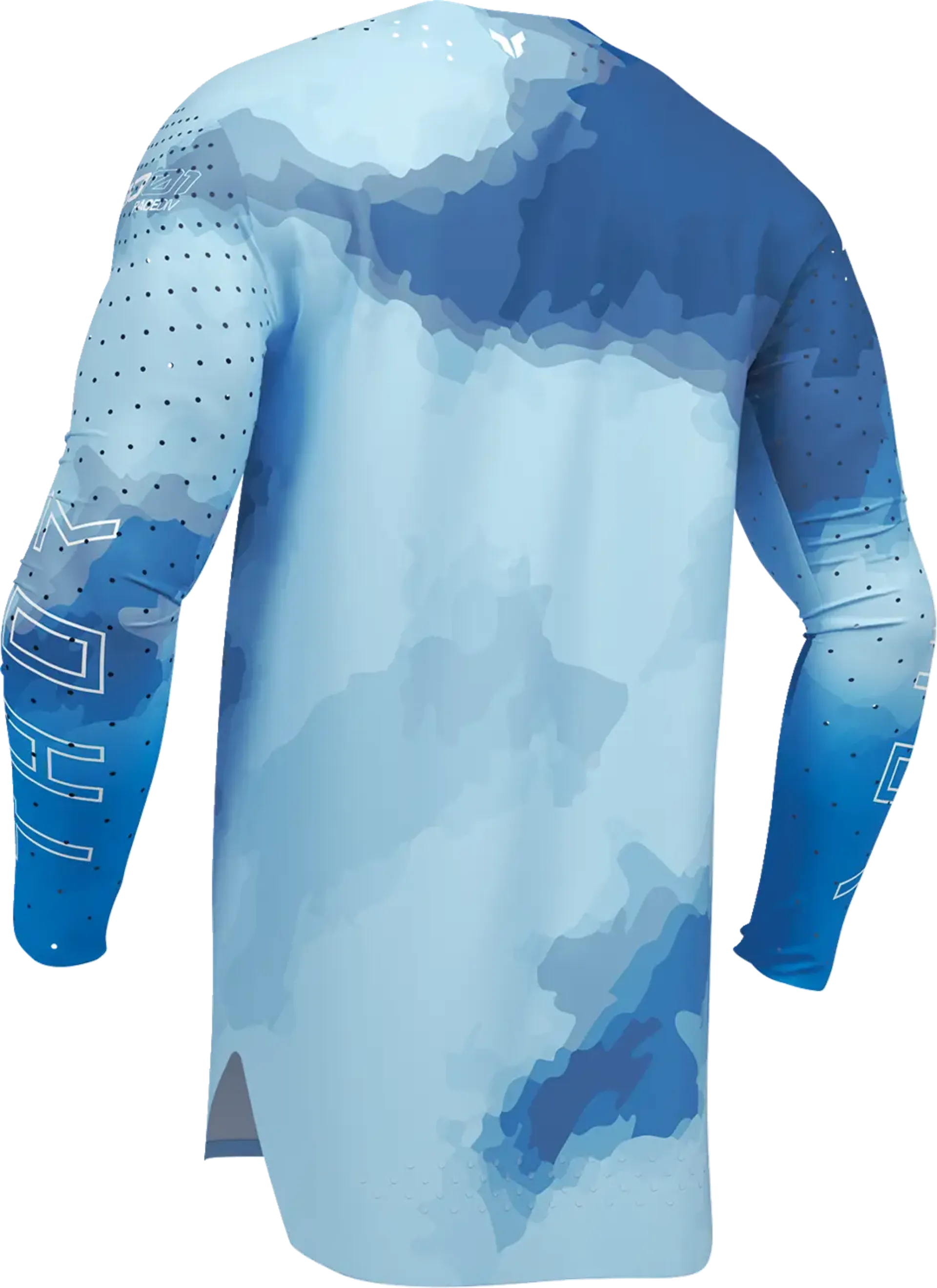 Thor Sportmode Jersey - Carbon Electric Blue/Powder Blue - Thor