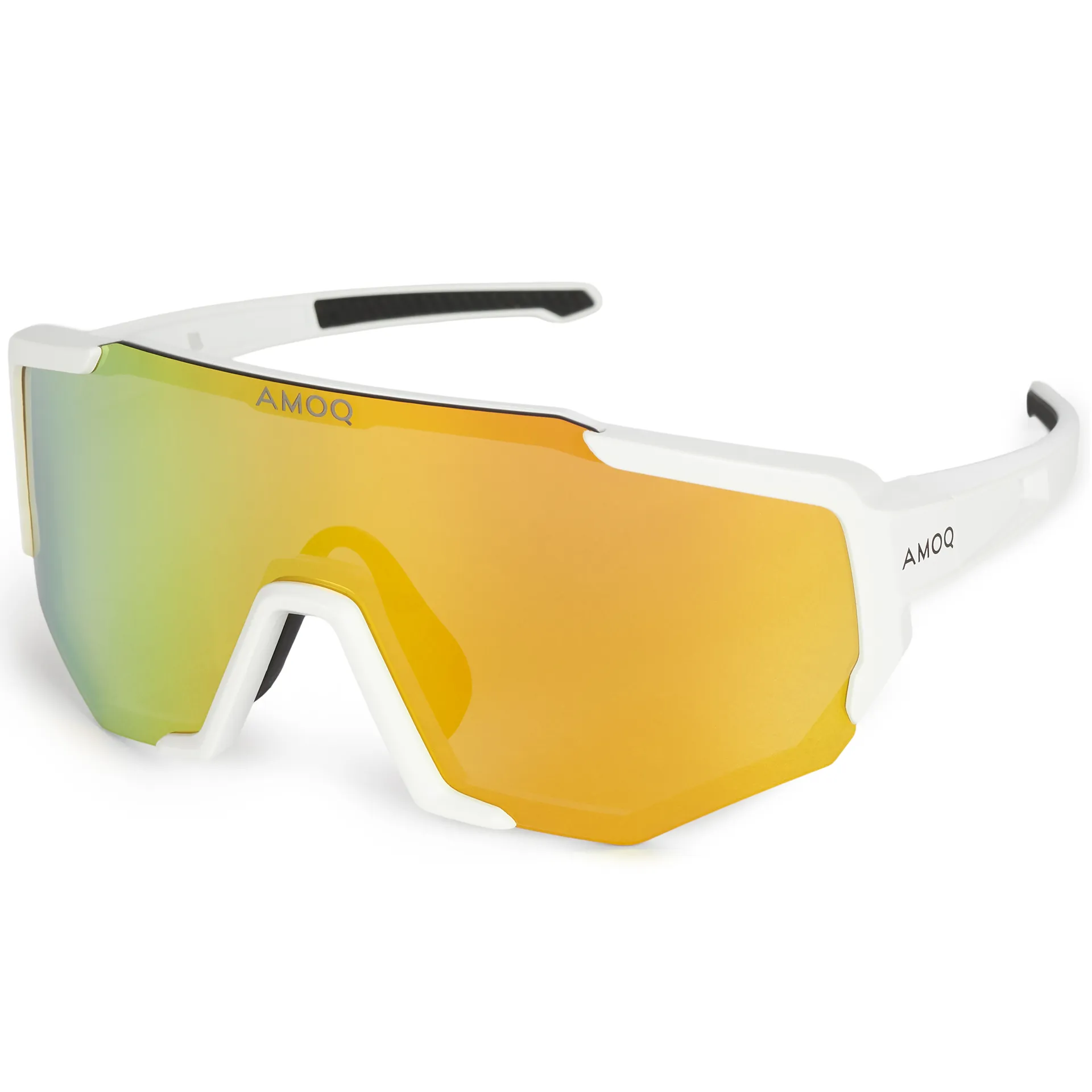 AMOQ Blast solbriller, polariserede, hvid/GOLD MIRROR - AMOQ - Motocross Parts