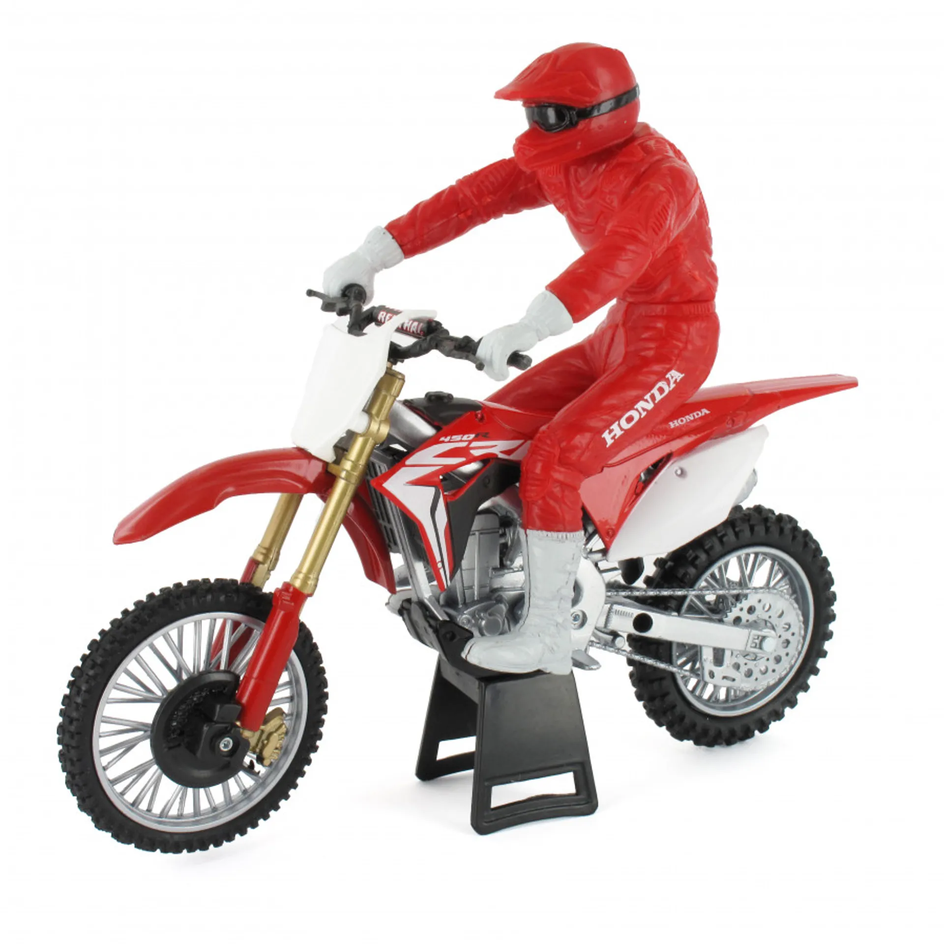 Honda CRF 450R 1:12 legetøjscrosser med kører - New-Ray - Motocross Parts