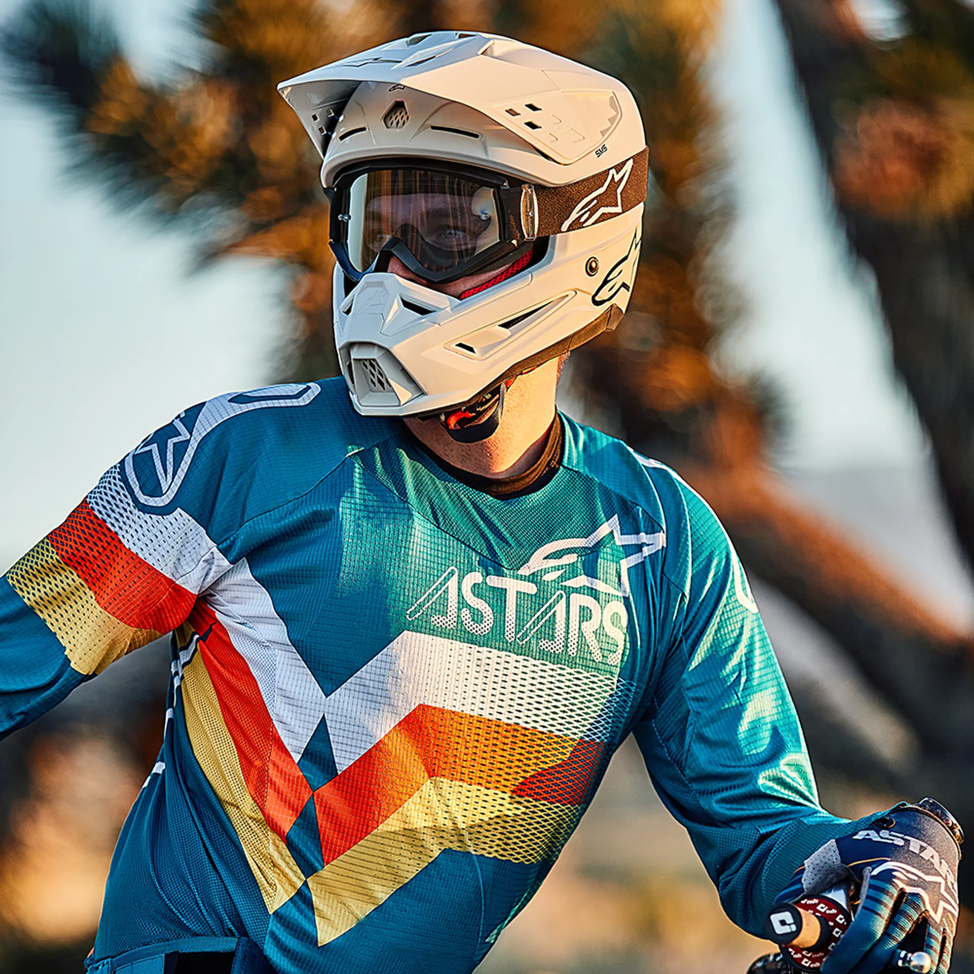 Alpinestars SM5 Hjelm - Solid white - Alpinestars