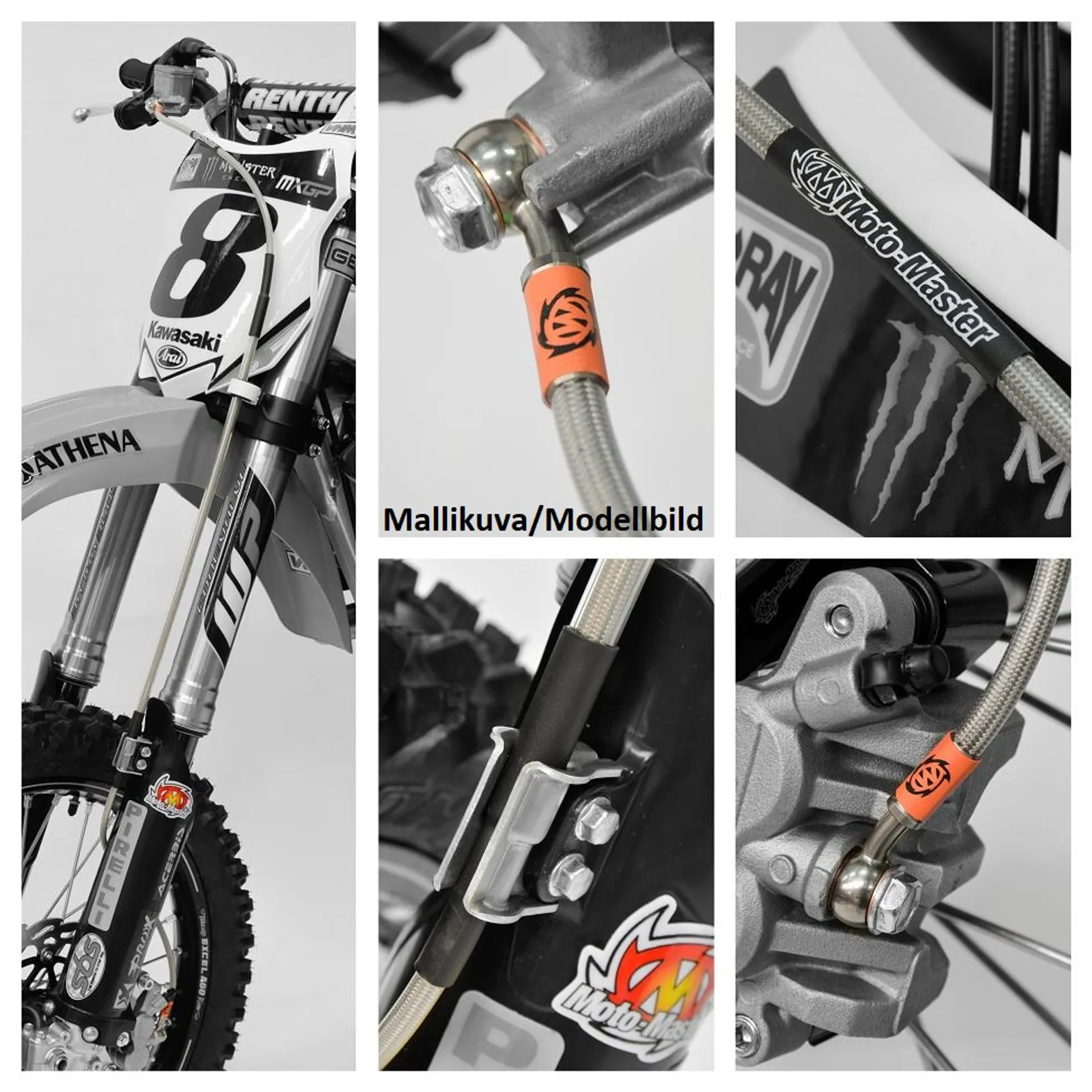 Moto-Master bremseslange foran Yamaha: YZ85 2019--> - Moto-Master - Motocross Parts