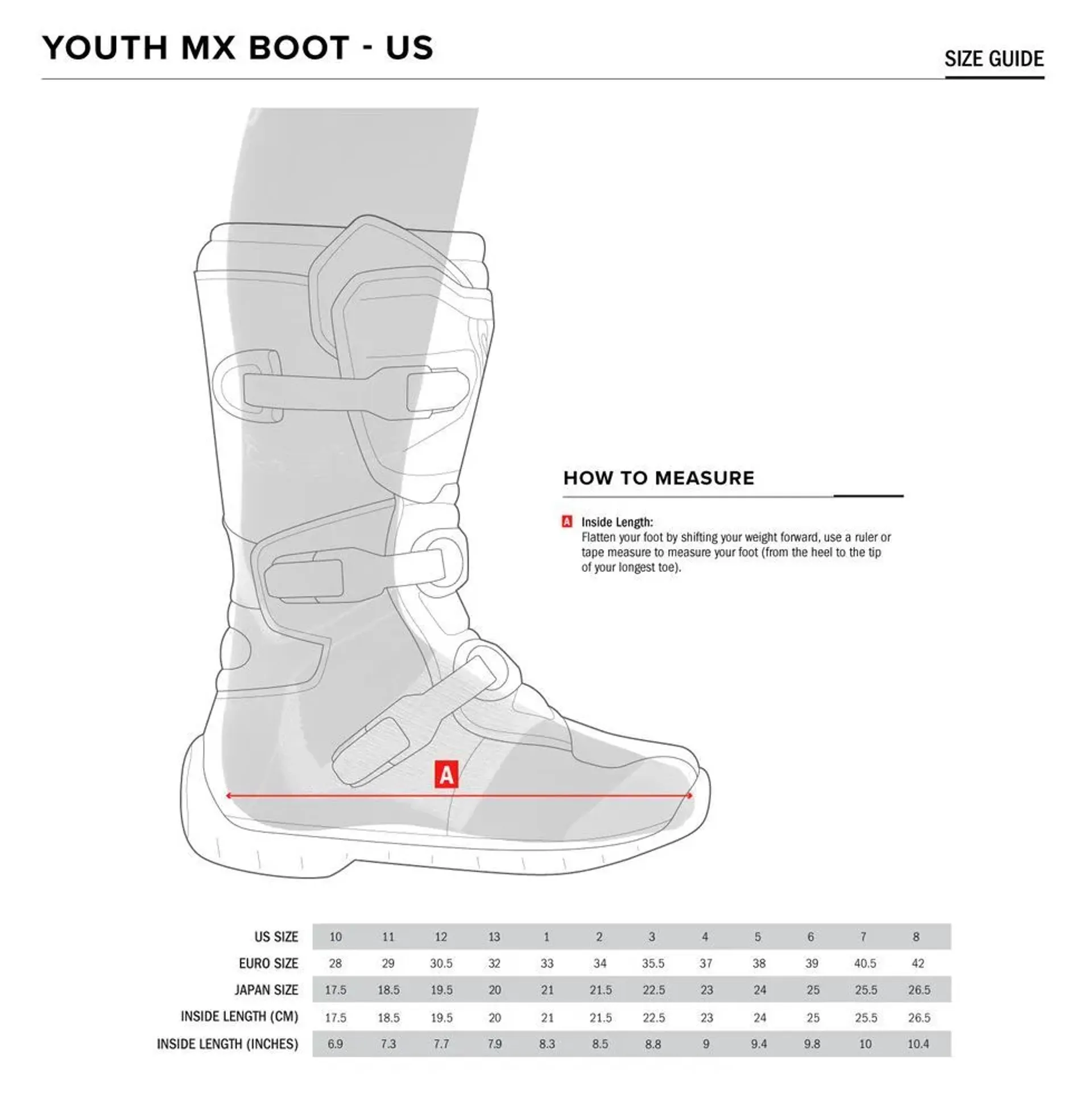 Alpinestars Youth Tech 7S Boots - Svart/Vit - Alpinestars