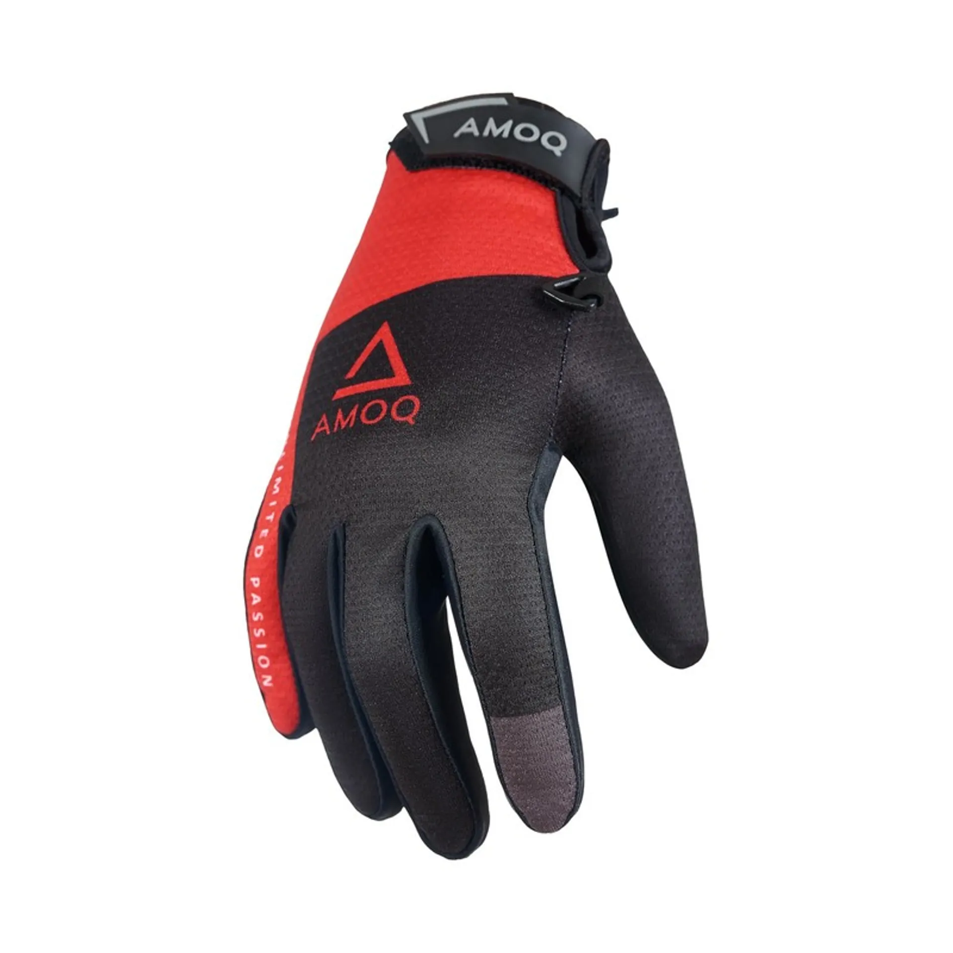 AMOQ Ascent Gloves Black/Red AMOQ Ascent Gloves Black/Red - AMOQ - Motocross Parts
